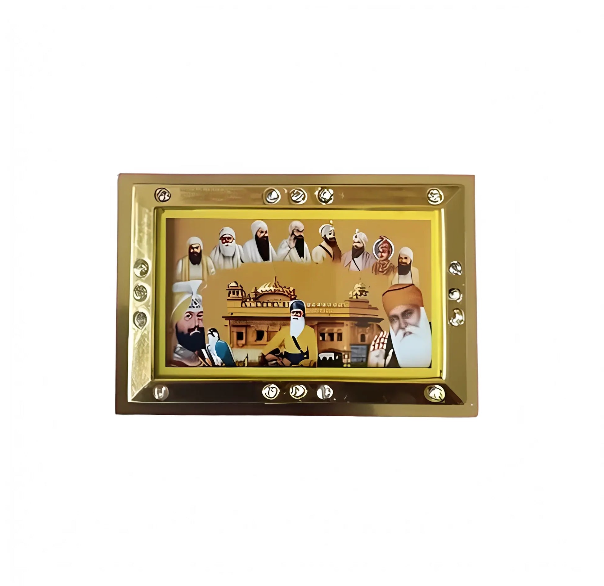 Car Dashboard Stand - 10 Guru Sahibaan & Baba Deep Singh Ji - Akaal Accessories - Now Available for Next Day Delivery