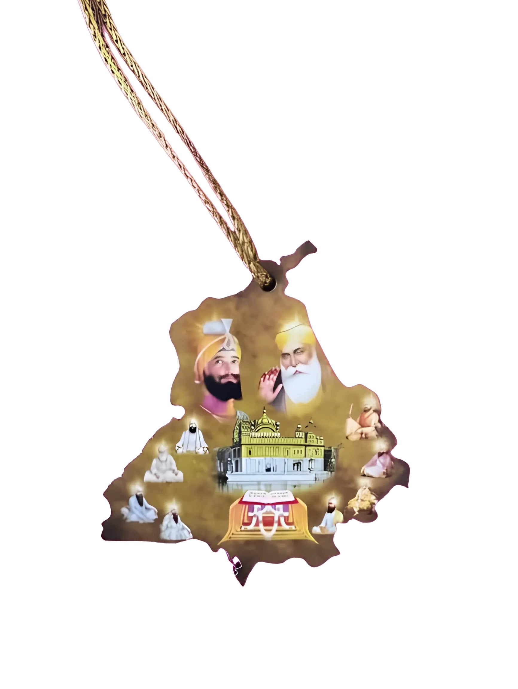Car Hanging - 10 Guru Sahibaan - Akaal Accessories - Now Available for Next Day Delivery
