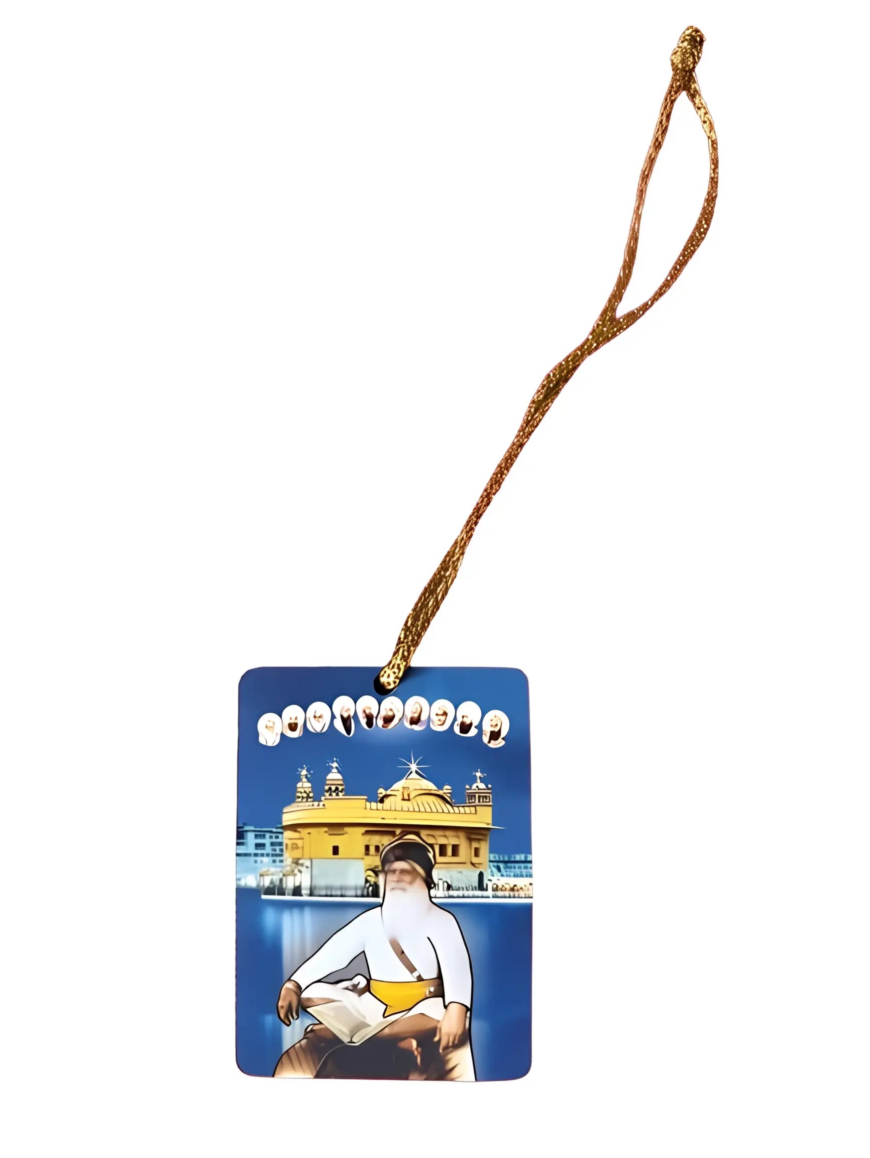 Car Hanging - Baba Deep Singh Ji & 10 Guru's - Akaal Accessories - Now Available for Next Day Delivery