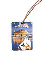 Car Hanging - Baba Deep Singh Ji, Harmandir Sahib - Akaal Accessories - Now Available for Next Day Delivery