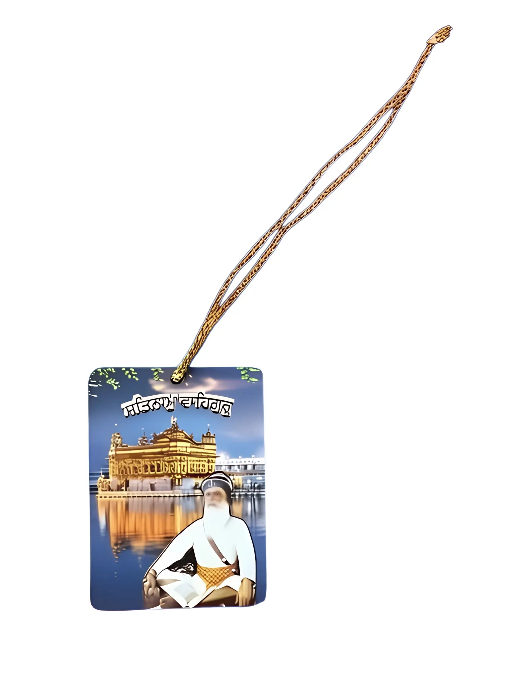 Car Hanging - Baba Deep Singh Ji, Harmandir Sahib - Akaal Accessories - Now Available for Next Day Delivery