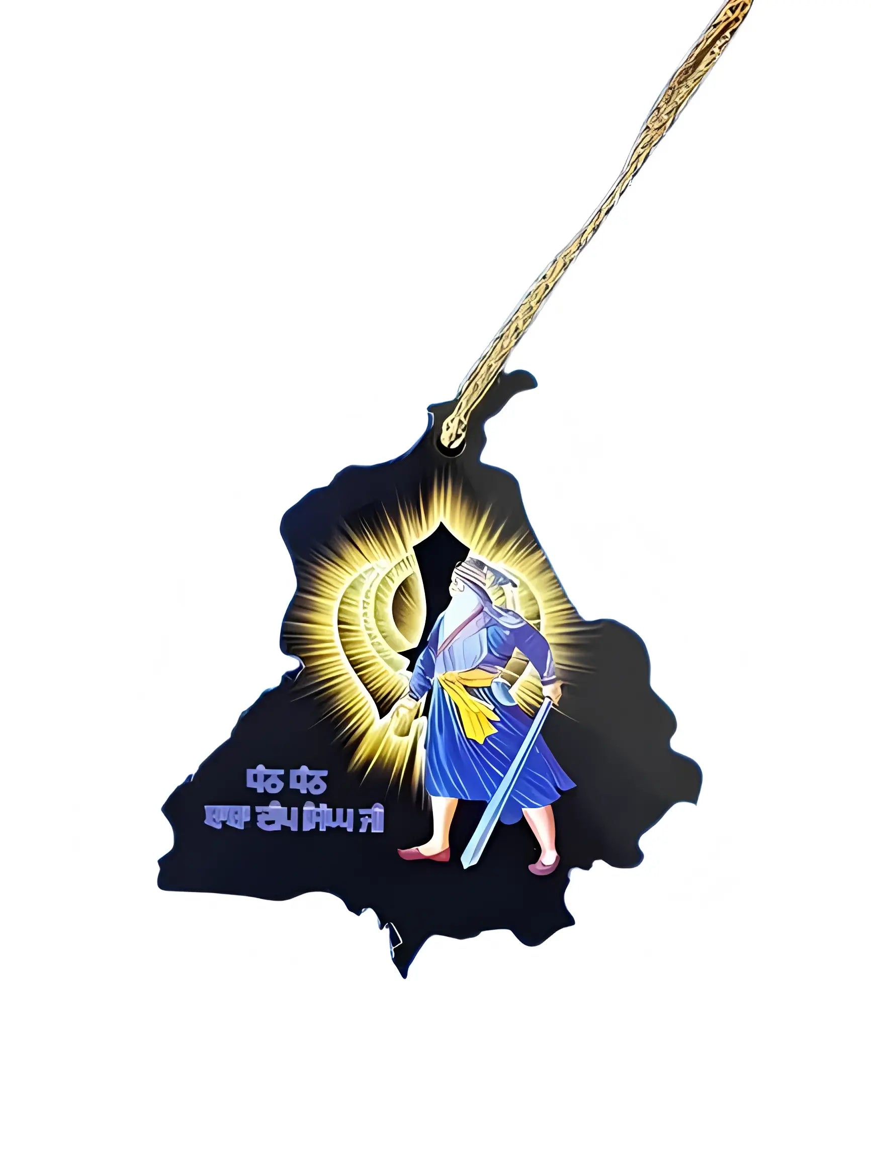 Car Hanging - Baba Deep Singh Ji - Akaal Accessories - Now Available for Next Day Delivery