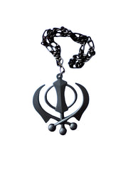 Car Hanging - Black Khanda - Akaal Accessories - Now Available for Next Day Delivery