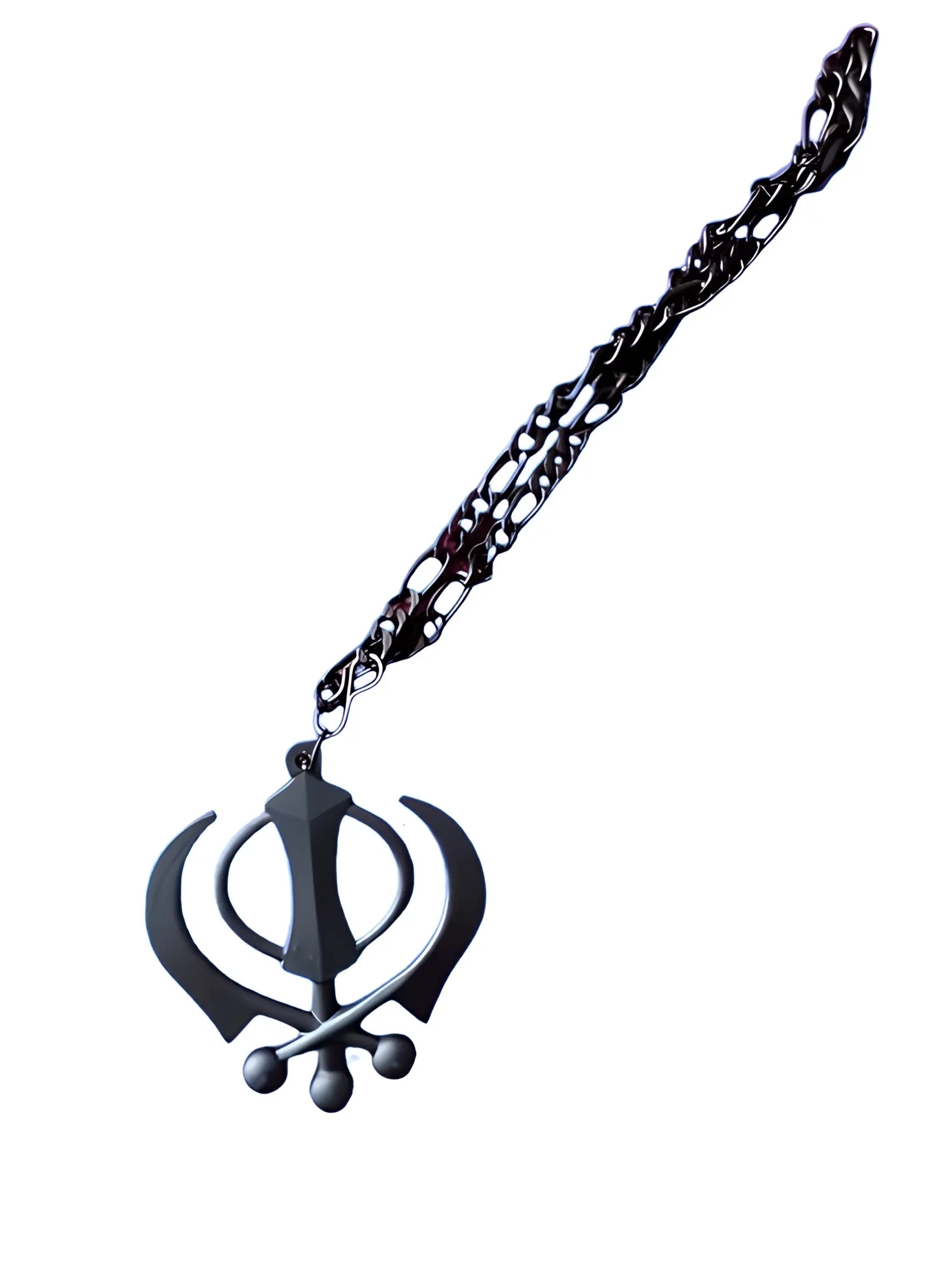 Car Hanging - Black Khanda - Akaal Accessories - Now Available for Next Day Delivery