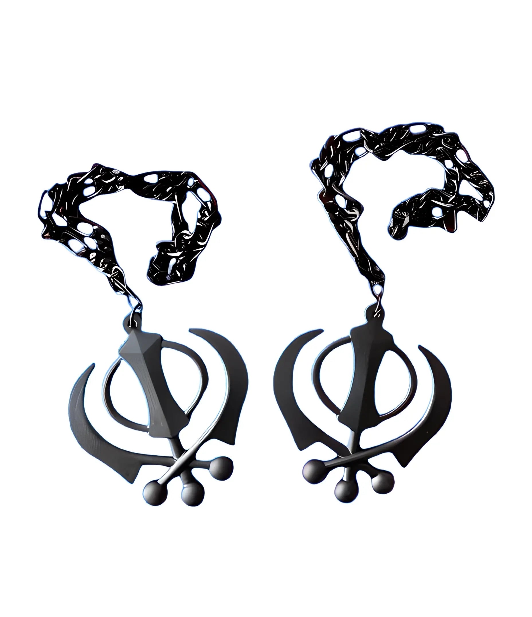 Car Hanging - Black Khanda - Akaal Accessories - Now Available for Next Day Delivery