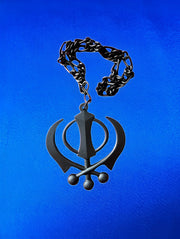 Car Hanging - Black Khanda - Akaal Accessories - Now Available for Next Day Delivery