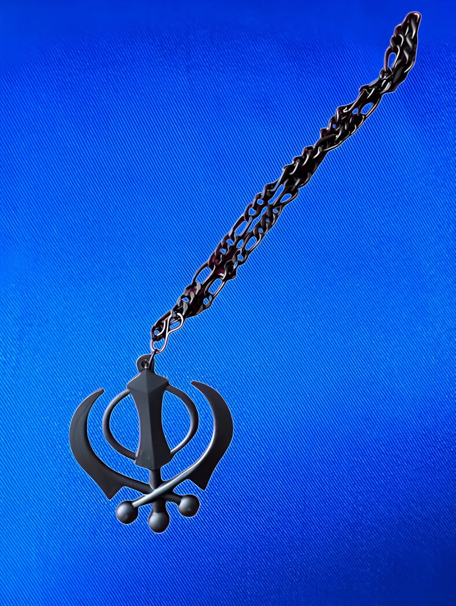 Car Hanging - Black Khanda - Akaal Accessories - Now Available for Next Day Delivery