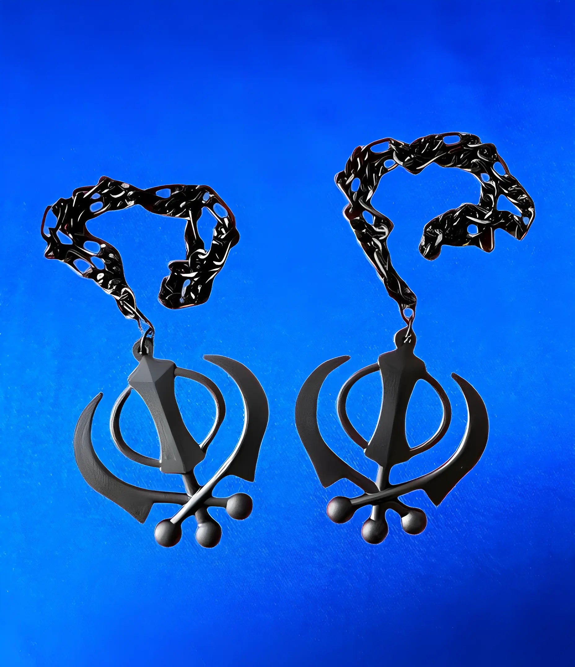 Car Hanging - Black Khanda - Akaal Accessories - Now Available for Next Day Delivery