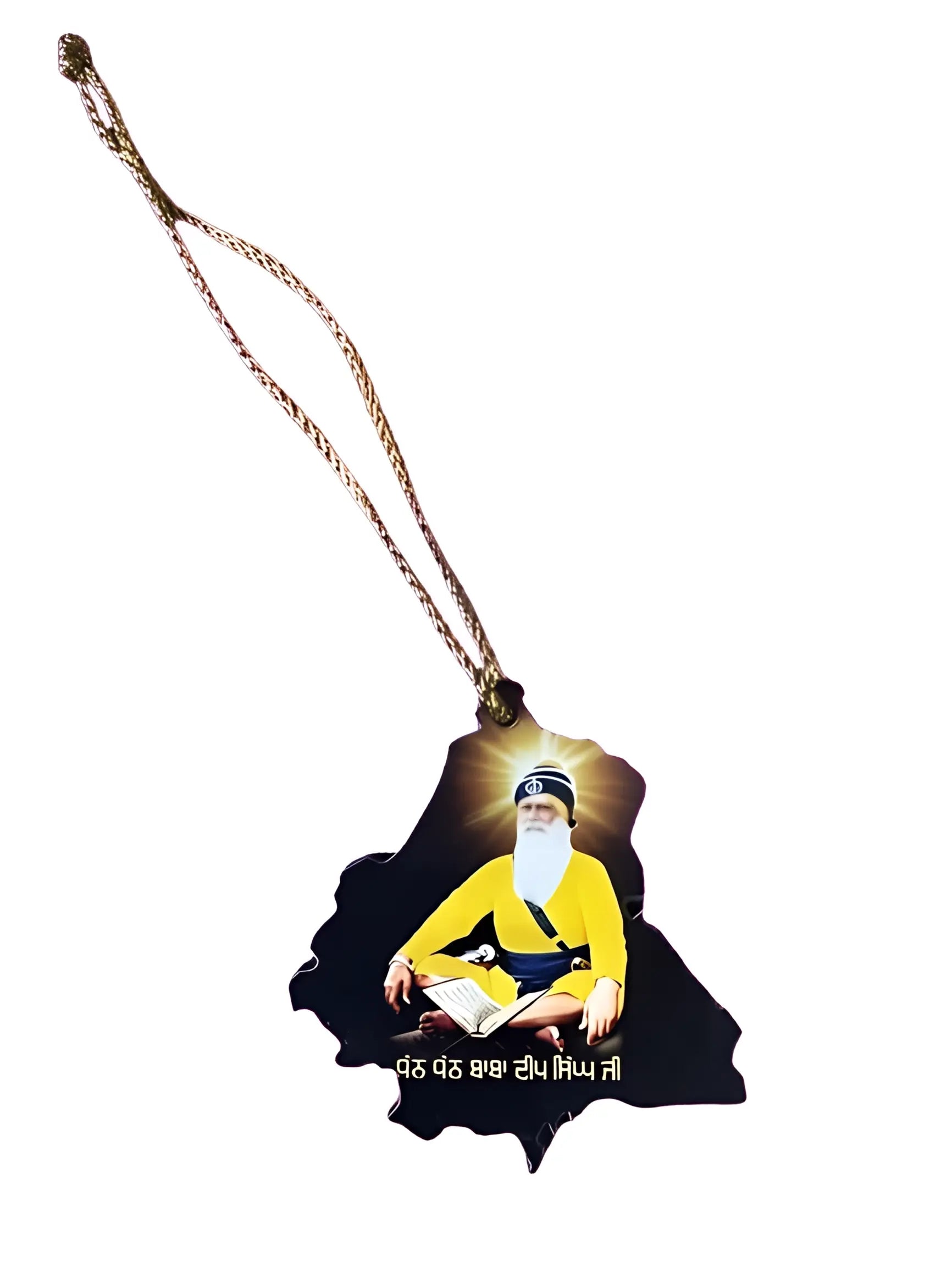 Car Hanging - Dhan Dhan Baba Deep Singh Ji - Akaal Accessories - Now Available for Next Day Delivery