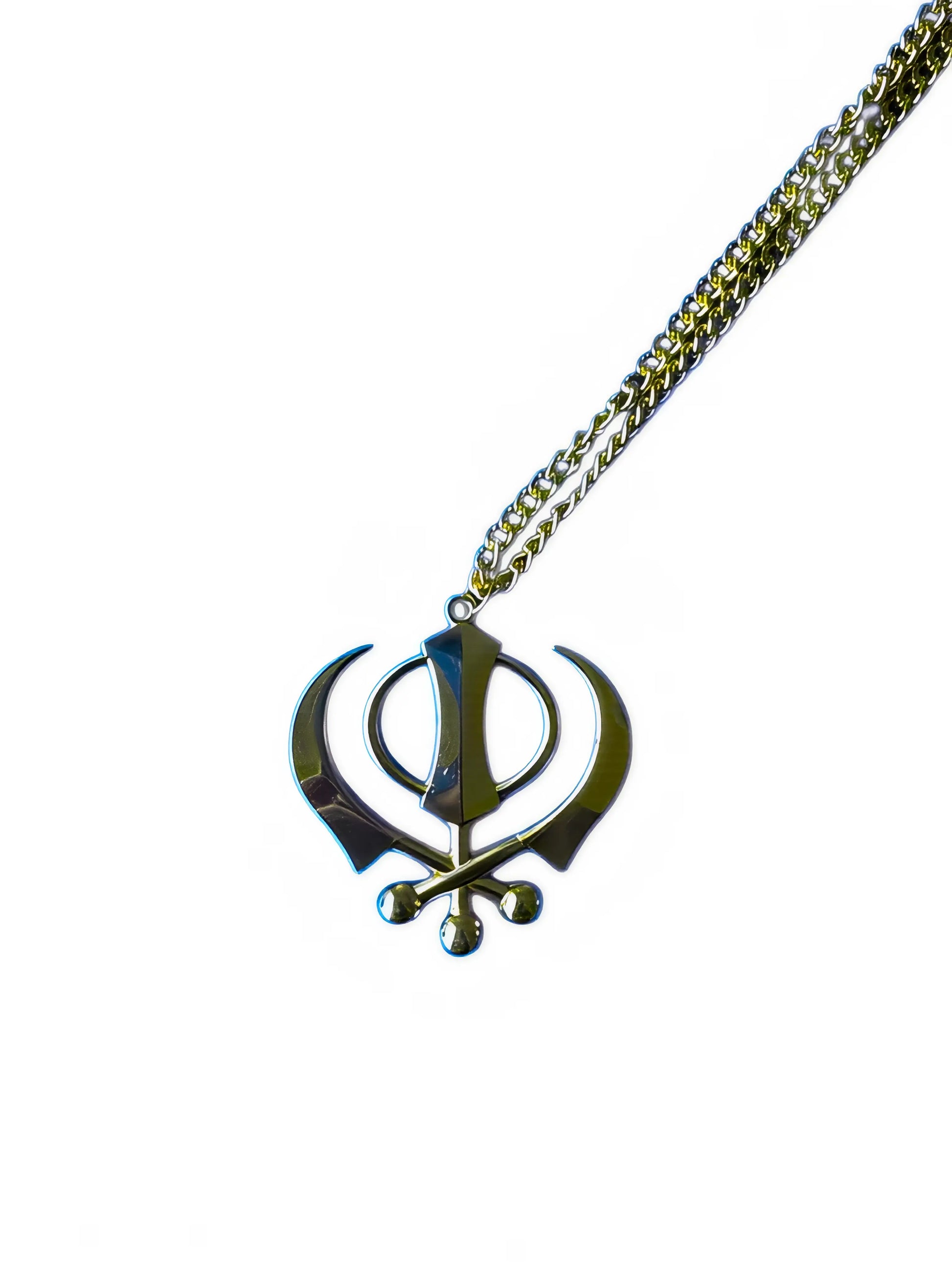 Car Hanging - Gold Khanda - Small - Akaal Accessories - Now Available for Next Day Delivery