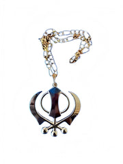 Car Hanging - Gold Khanda - Akaal Accessories - Now Available for Next Day Delivery