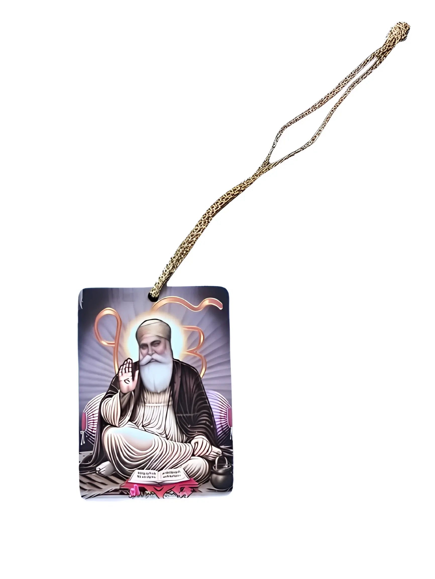 Car Hanging - Guru Nanak Dev Ji, Ik Onkaar - Akaal Accessories - Now Available for Next Day Delivery