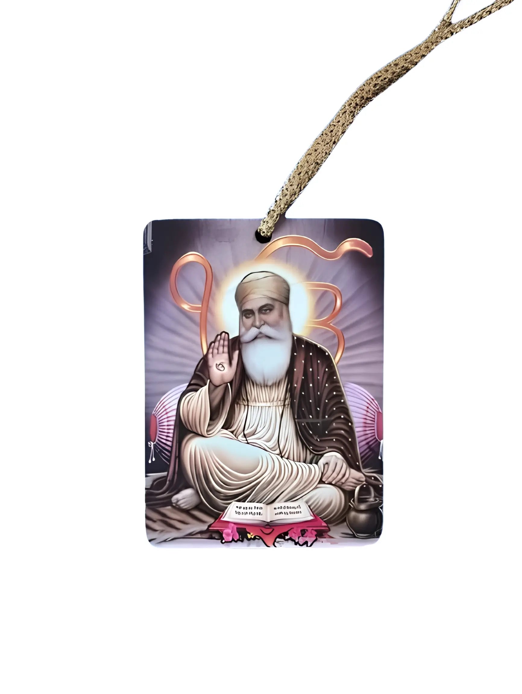 Car Hanging - Guru Nanak Dev Ji, Ik Onkaar - Akaal Accessories - Now Available for Next Day Delivery