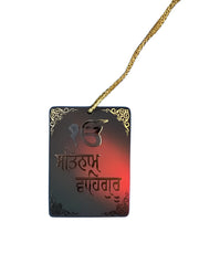 Car Hanging - Ik Onkaar, Satnam, Waheguru - Akaal Accessories - Now Available for Next Day Delivery