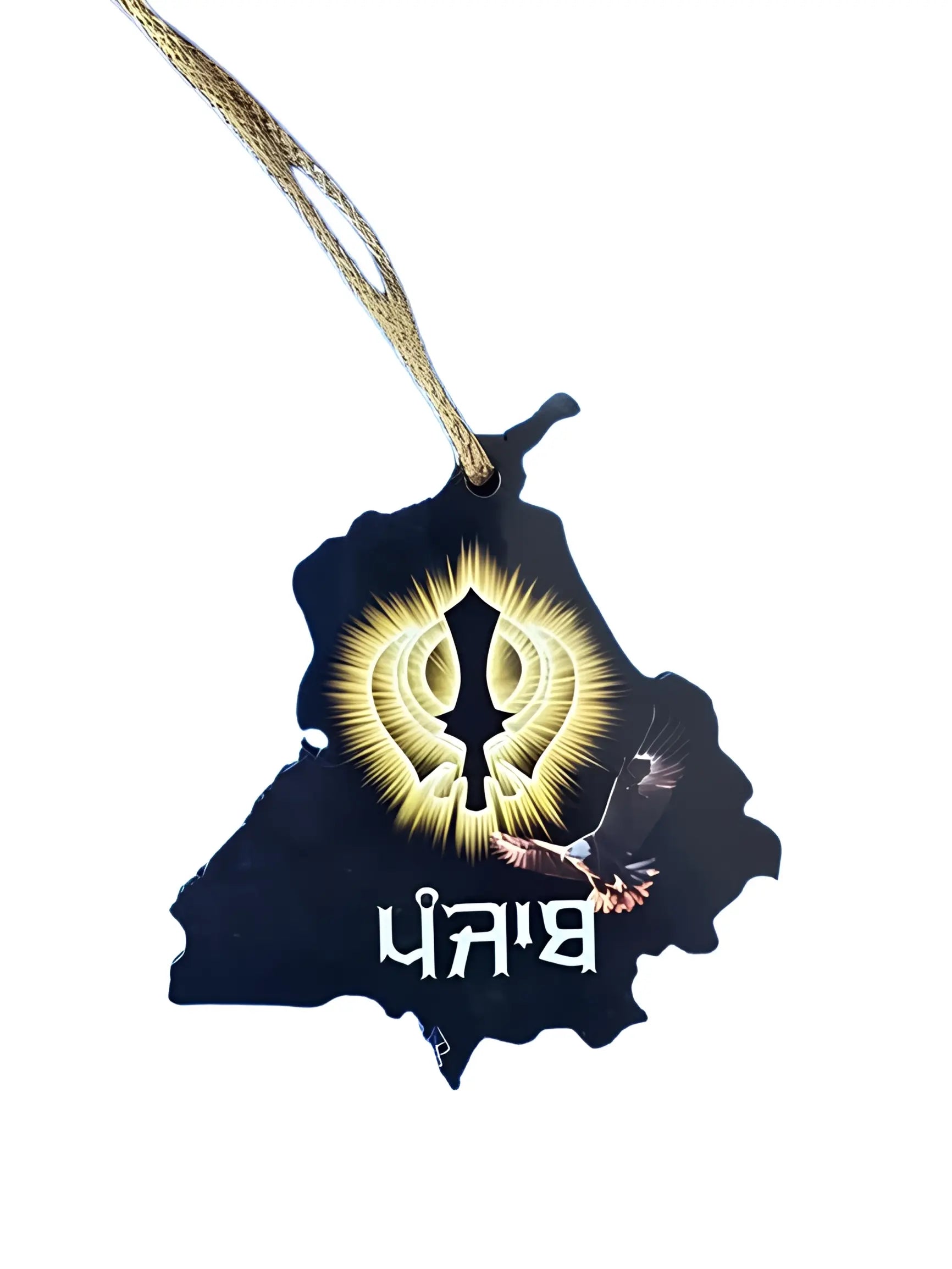 Car Hanging - Khanda & Eagle - Akaal Accessories - Now Available for Next Day Delivery