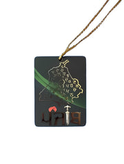 Car Hanging - Punjab Outline - Akaal Accessories - Now Available for Next Day Delivery
