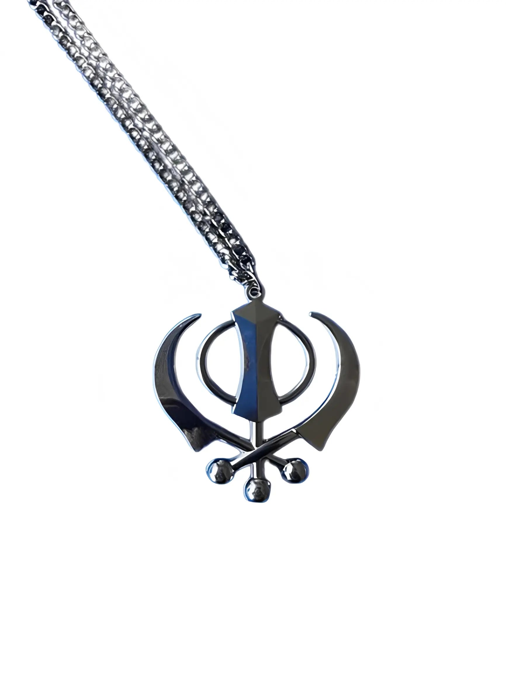 Car Hanging - Silver Khanda - Small - Akaal Accessories - Now Available for Next Day Delivery
