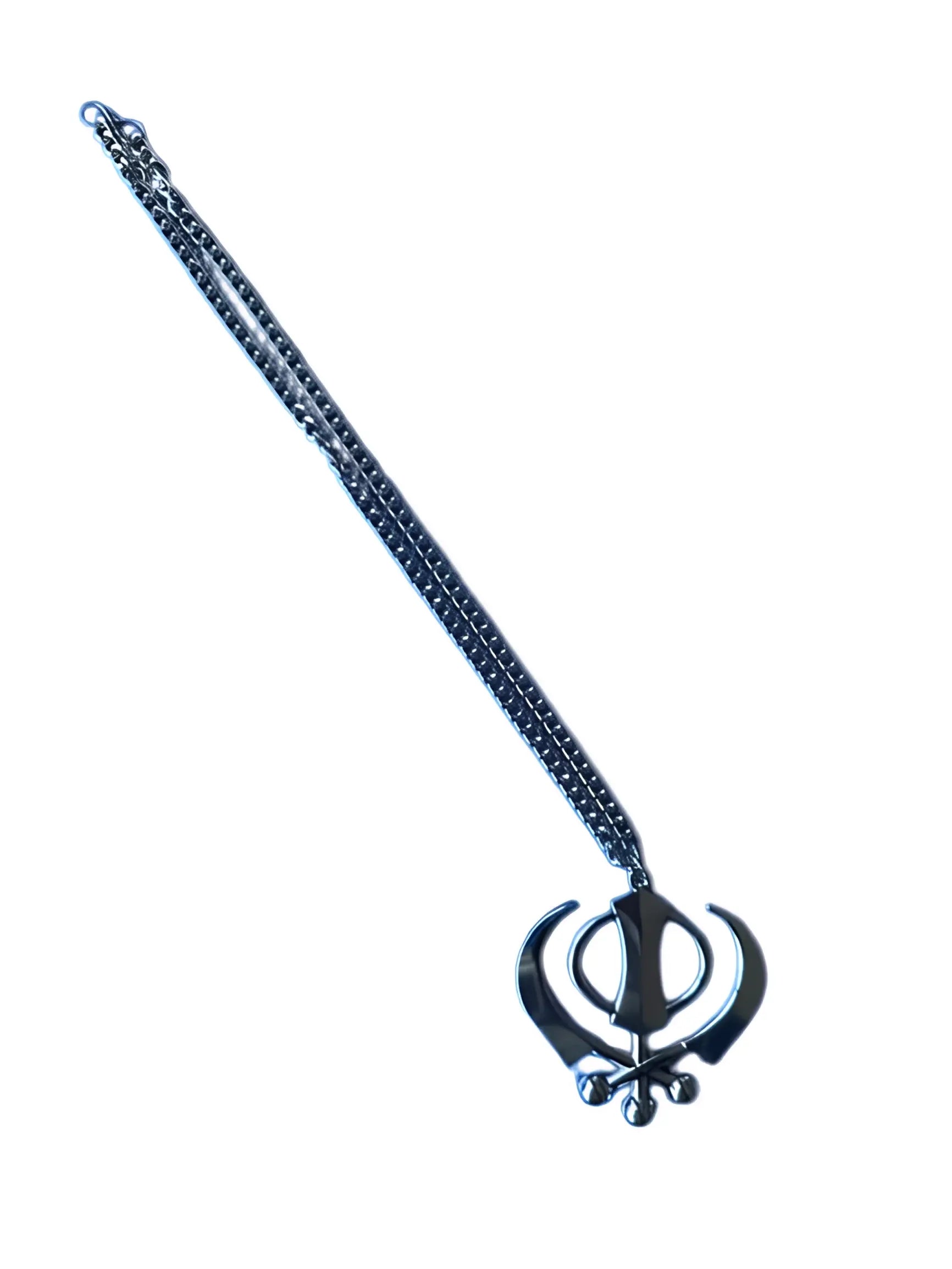Car Hanging - Silver Khanda - Small - Akaal Accessories - Now Available for Next Day Delivery