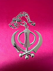 Car Hanging - Silver Khanda - Akaal Accessories - Now Available for Next Day Delivery