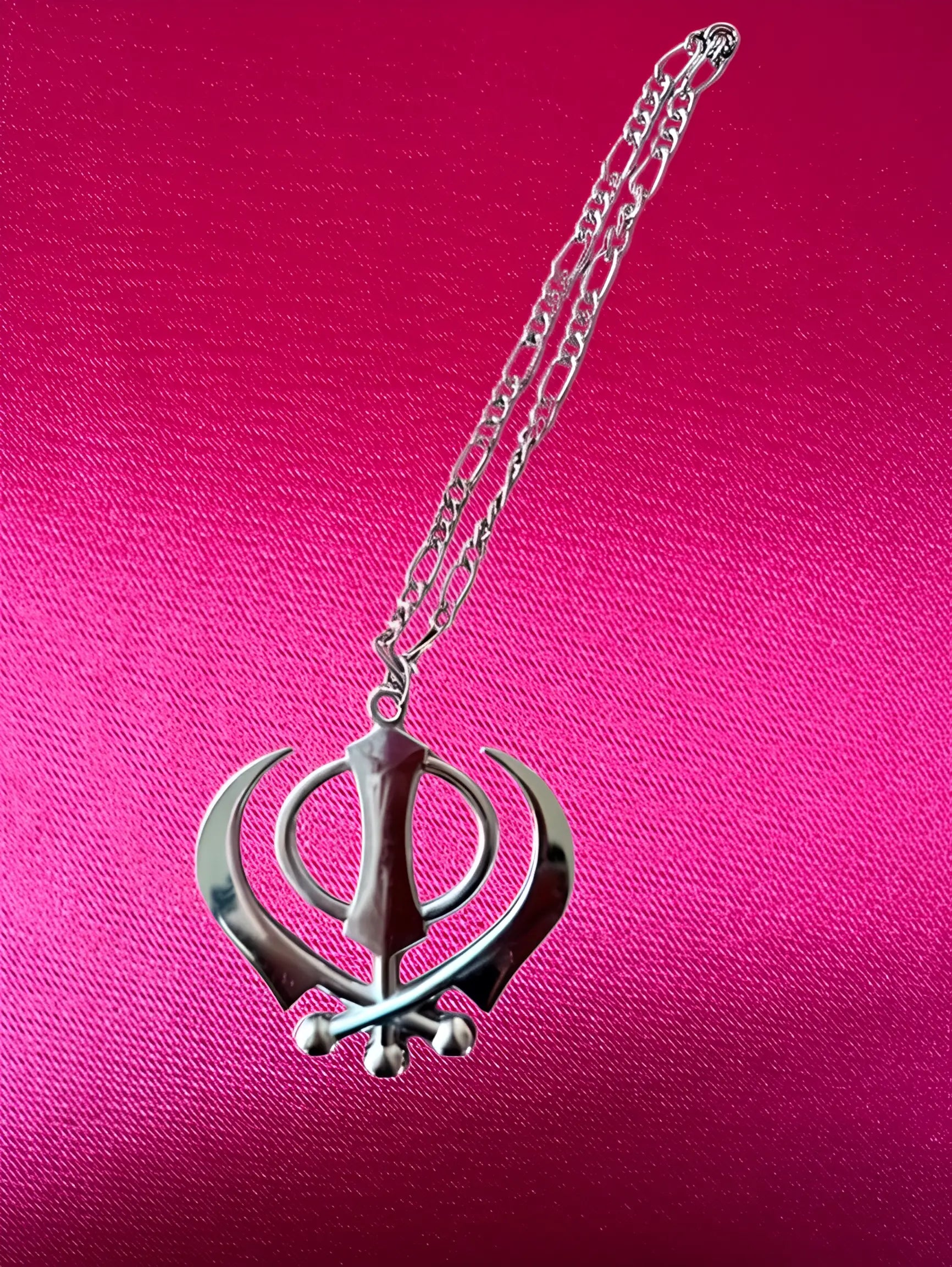 Car Hanging - Silver Khanda - Akaal Accessories - Now Available for Next Day Delivery