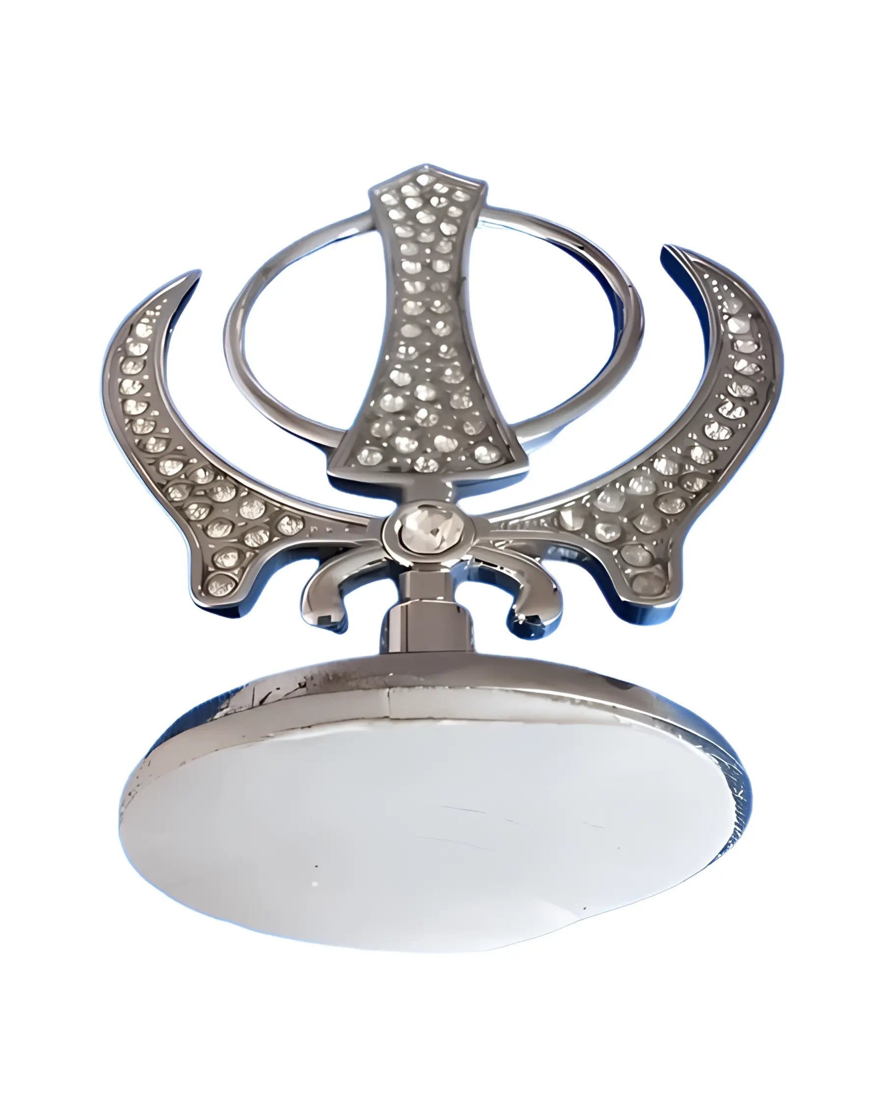 Decorative Khanda - Silver - Gemstone - Akaal Accessories - Now Available for Next Day Delivery