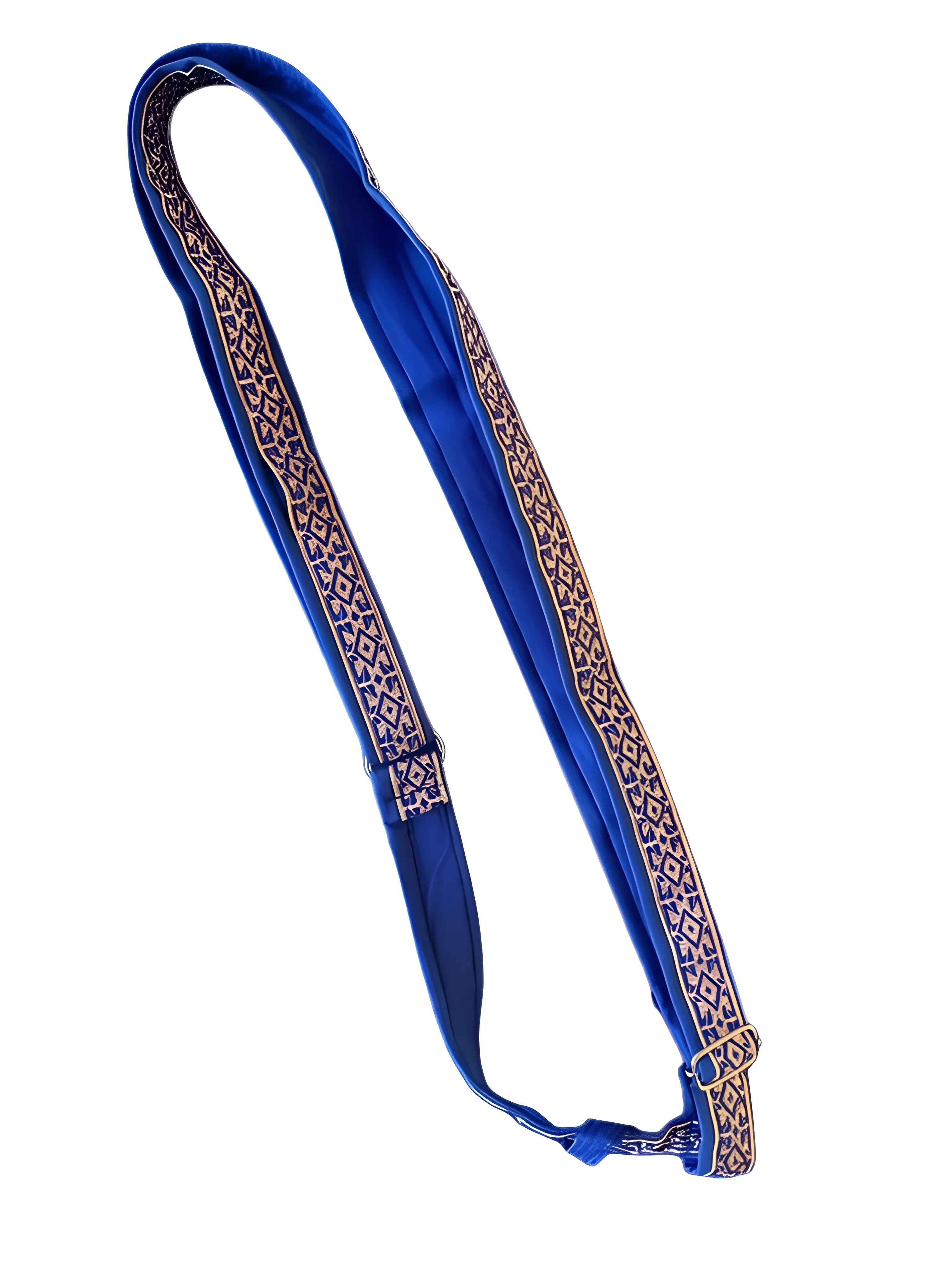 Diamond Gatra - Blue & Gold - 1 inch - Akaal Accessories - Now Available for Next Day Delivery