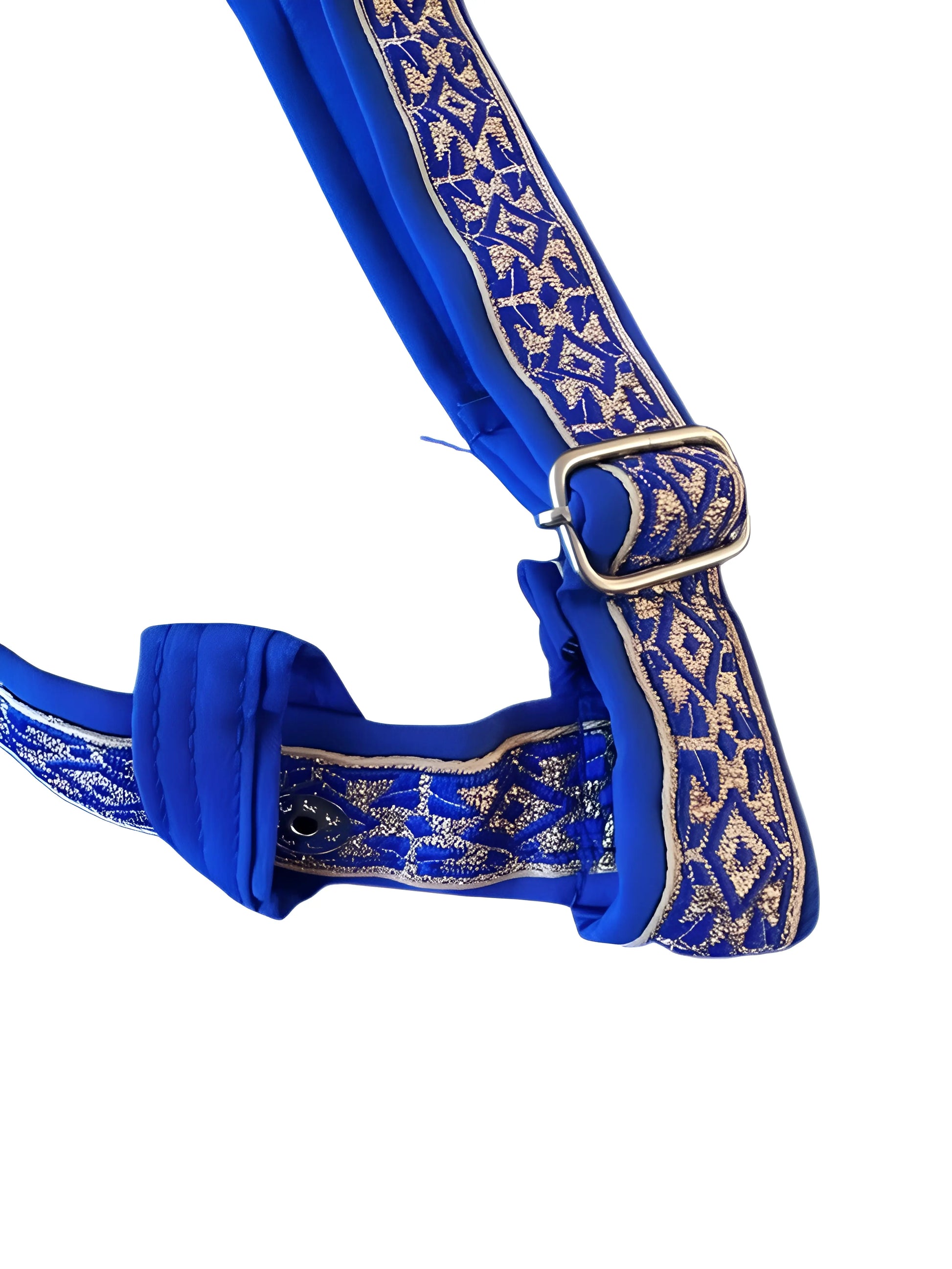 Diamond Gatra - Blue & Gold - 1 inch - Akaal Accessories - Now Available for Next Day Delivery