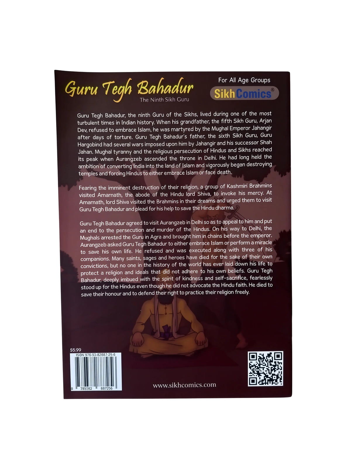 Guru Tegh Bahadur – Sikh History - Comic Book - Akaal Accessories - Now Available for Next Day Delivery