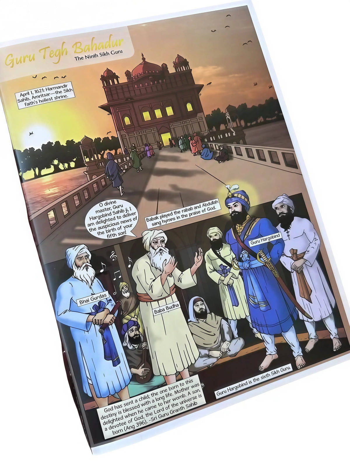 Guru Tegh Bahadur – Sikh History - Comic Book - Akaal Accessories - Now Available for Next Day Delivery