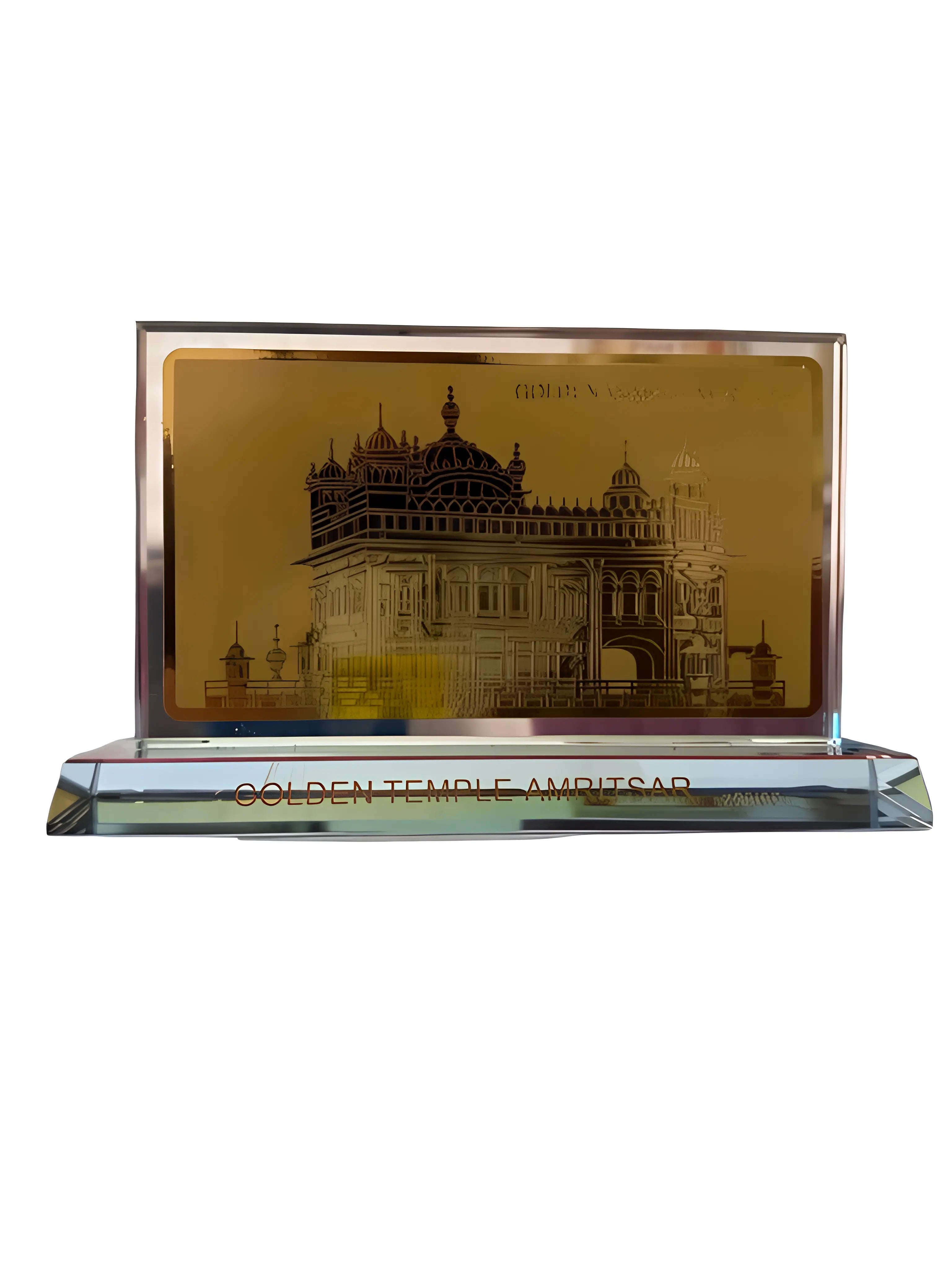 Harmandir Sahib - Crystal Plaque - Large - Akaal Accessories - Now Available for Next Day Delivery