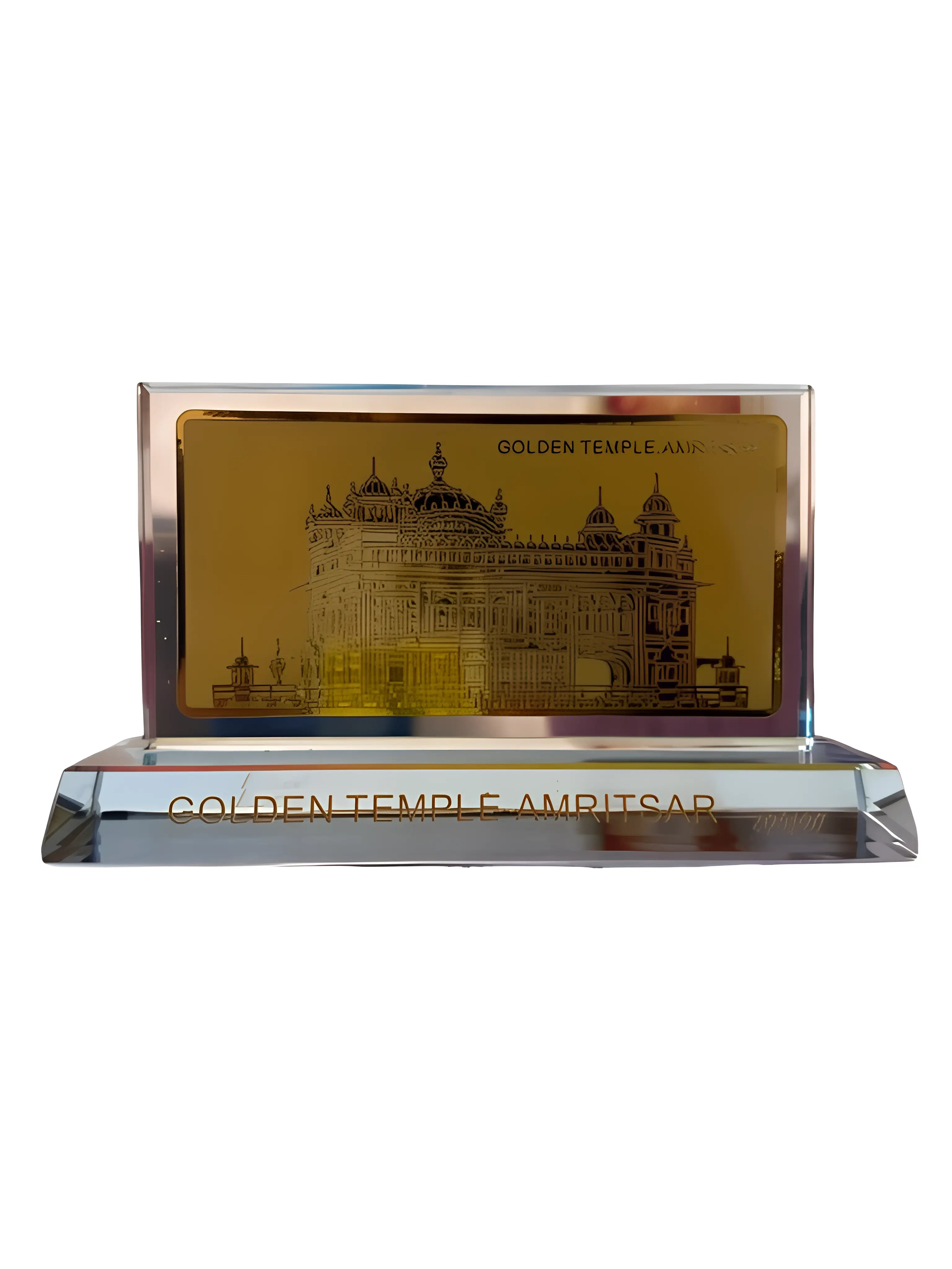 Harmandir Sahib - Crystal Plaque - Medium - Akaal Accessories - Now Available for Next Day Delivery
