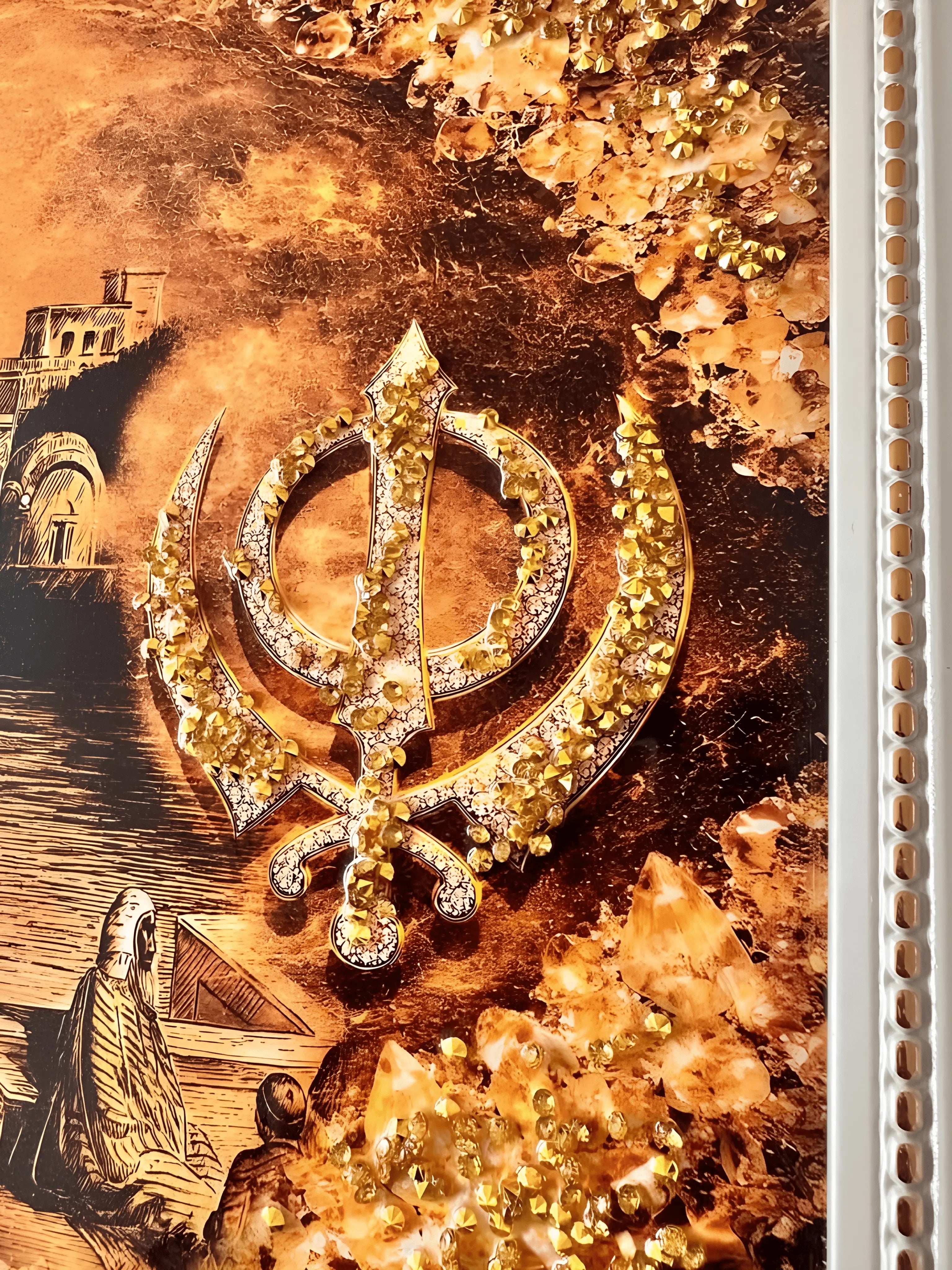 Harmandir Sahib - Frame - Rectangle - Akaal Accessories - Now Available for Next Day Delivery
