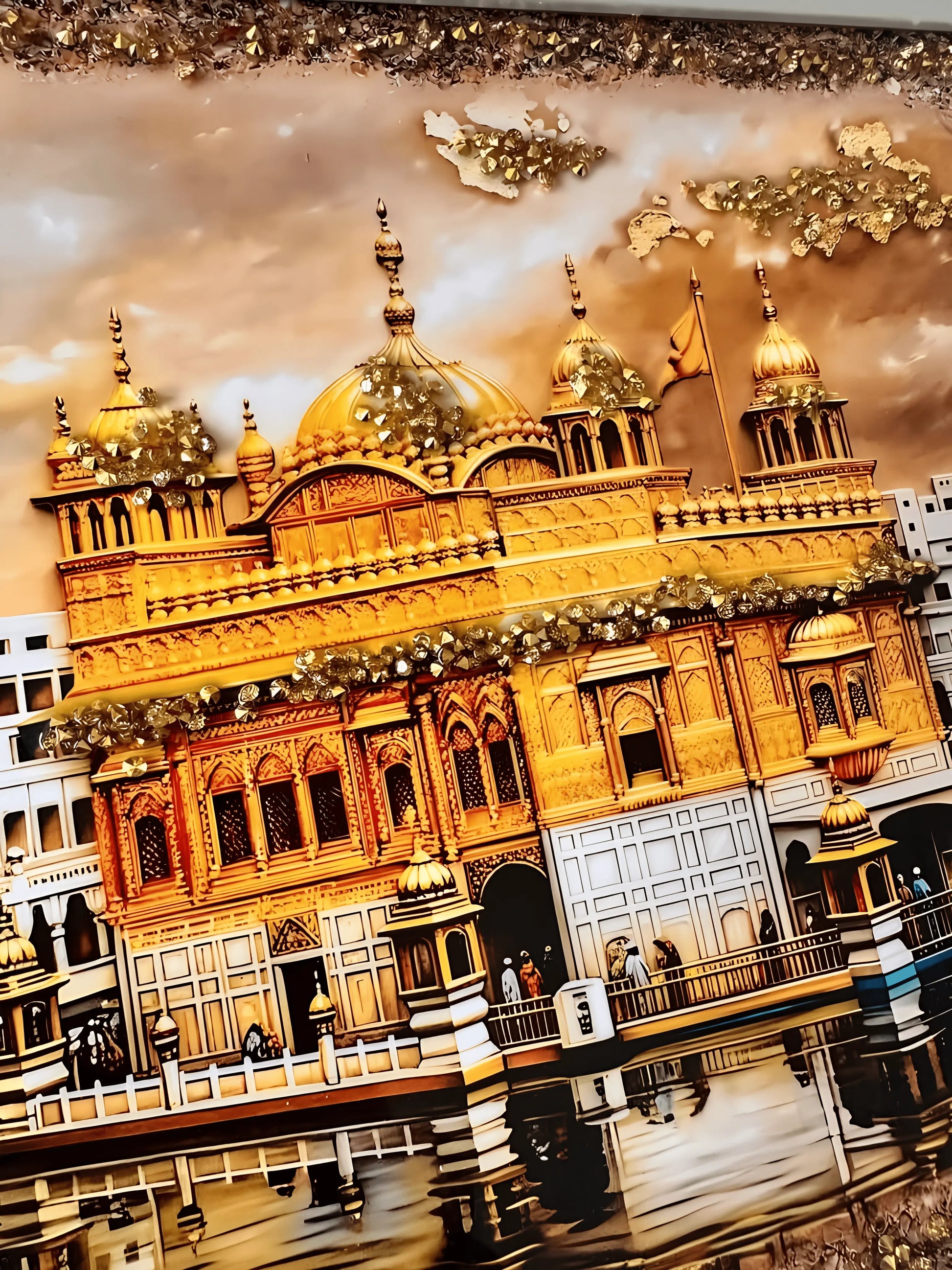 Harmandir Sahib - Frame - Rectangle - Akaal Accessories - Now Available for Next Day Delivery