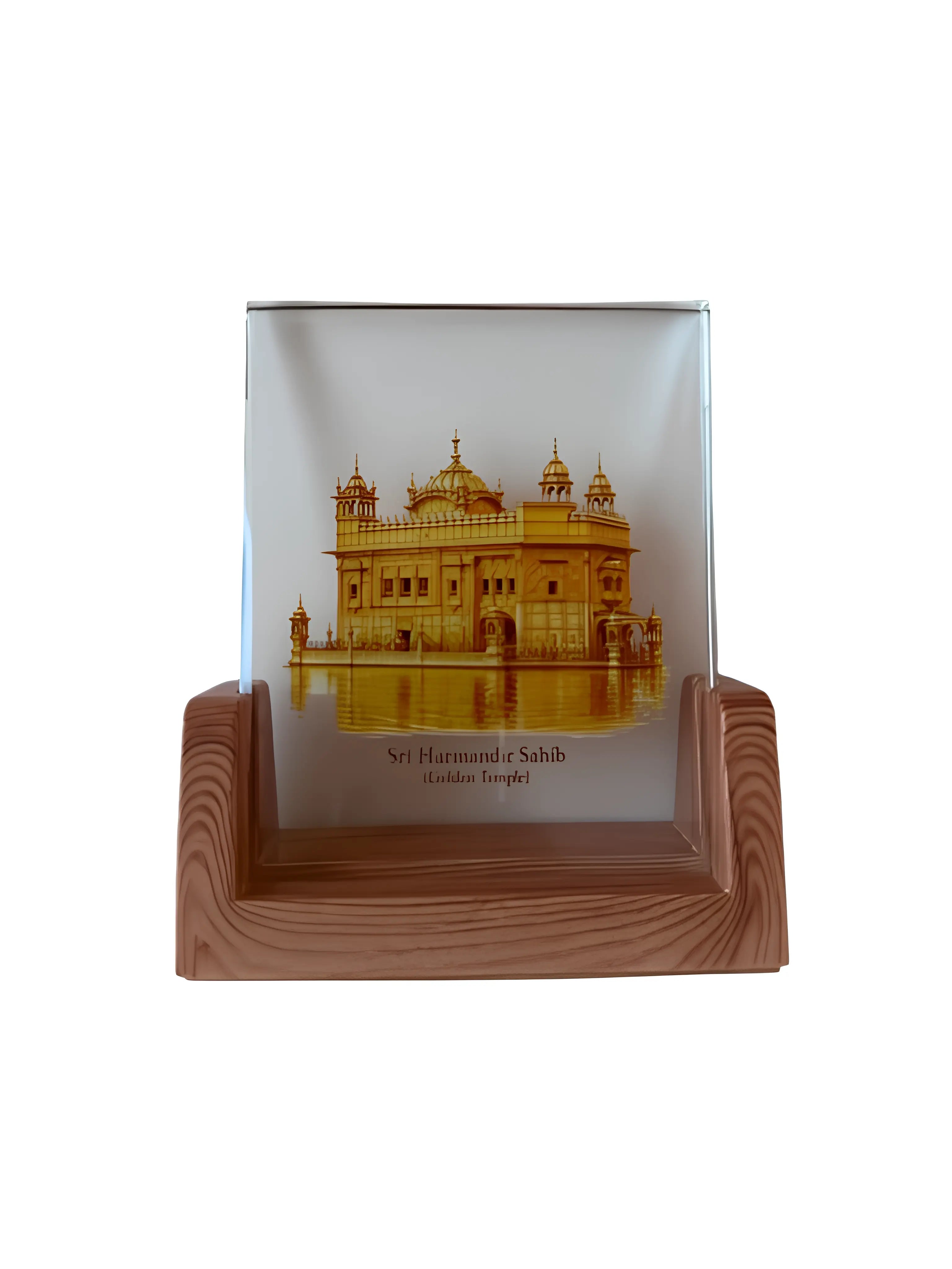 Harmandir Sahib Glowing LED Frame – 4" Illuminated Display - Akaal Accessories - Now Available for Next Day Delivery
