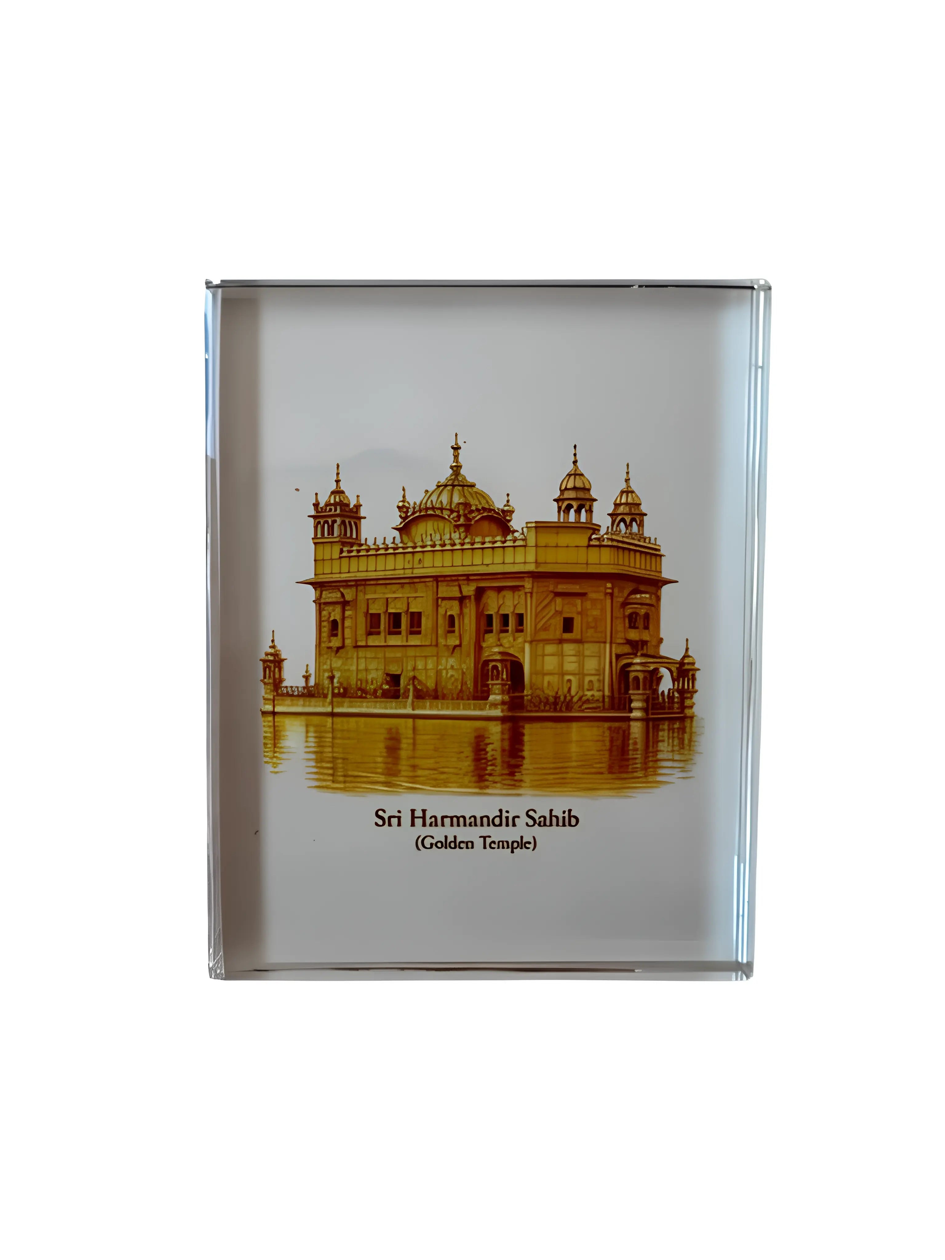 Harmandir Sahib Glowing LED Frame – 4" Illuminated Display - Akaal Accessories - Now Available for Next Day Delivery