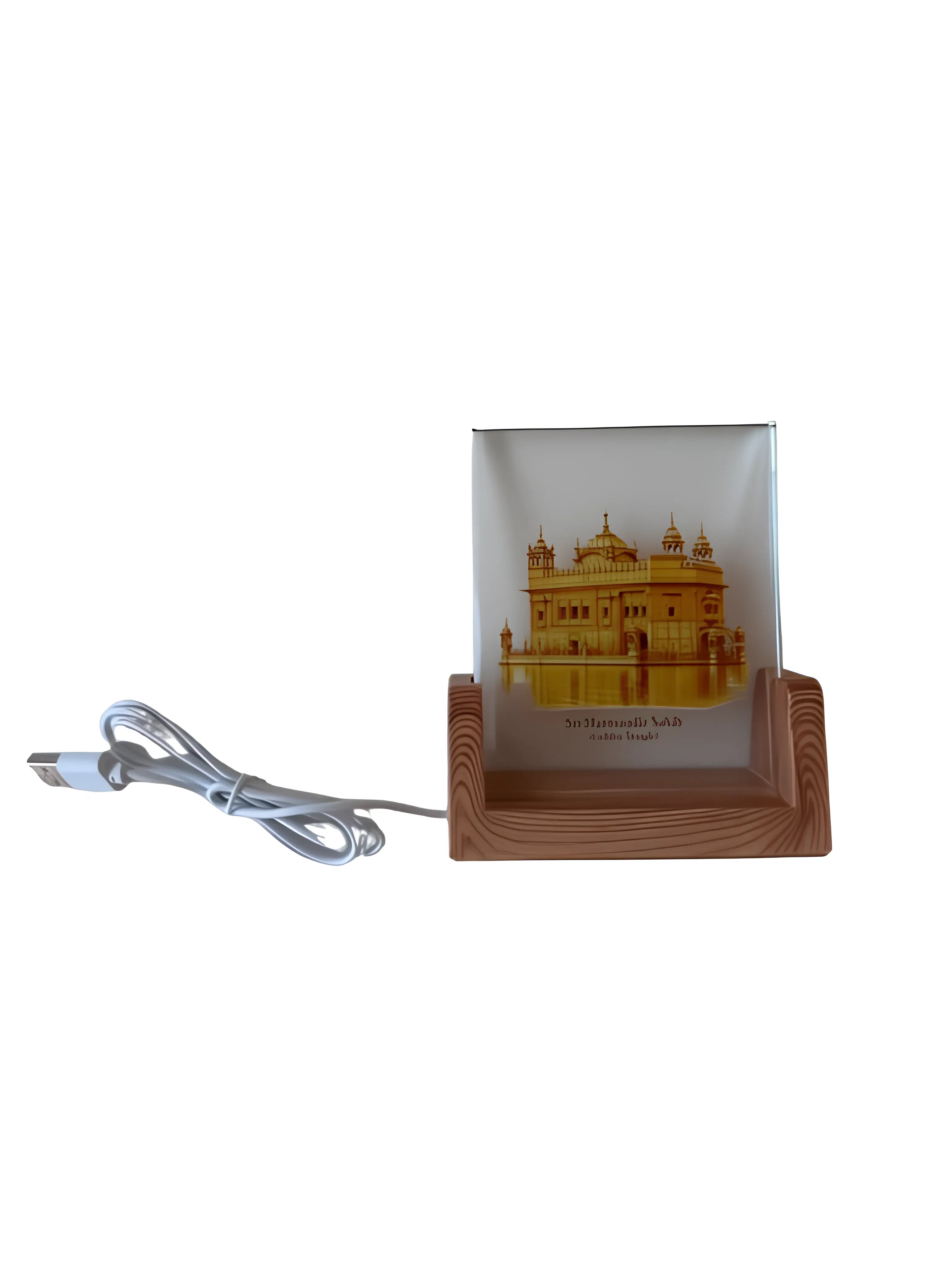 Harmandir Sahib Glowing LED Frame – 4" Illuminated Display - Akaal Accessories - Now Available for Next Day Delivery