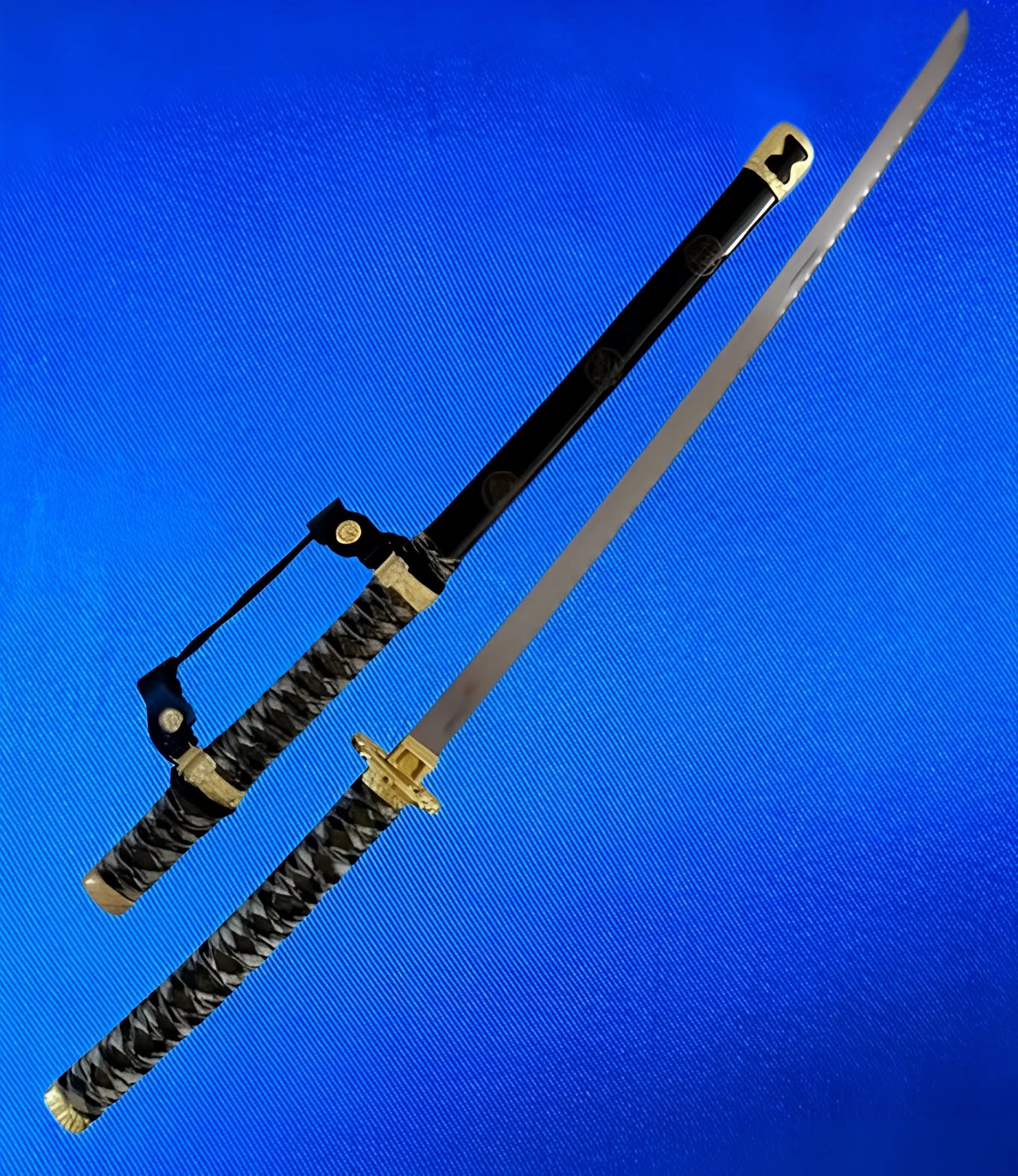 Katana-Style Sword Set with Stand (3 Pieces) - Akaal Accessories - Now Available for Next Day Delivery