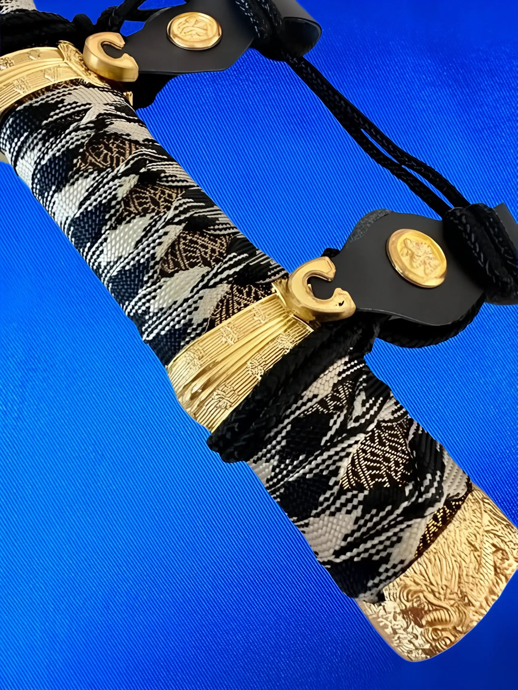 Katana-Style Sword Set with Stand (3 Pieces) - Akaal Accessories - Now Available for Next Day Delivery