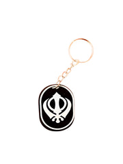 Khanda Acrylic Keychain - Akaal Accessories - Now Available for Next Day Delivery