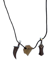 Khanda, Kirpan & Kanga Necklace - Akaal Accessories - Now Available for Next Day Delivery