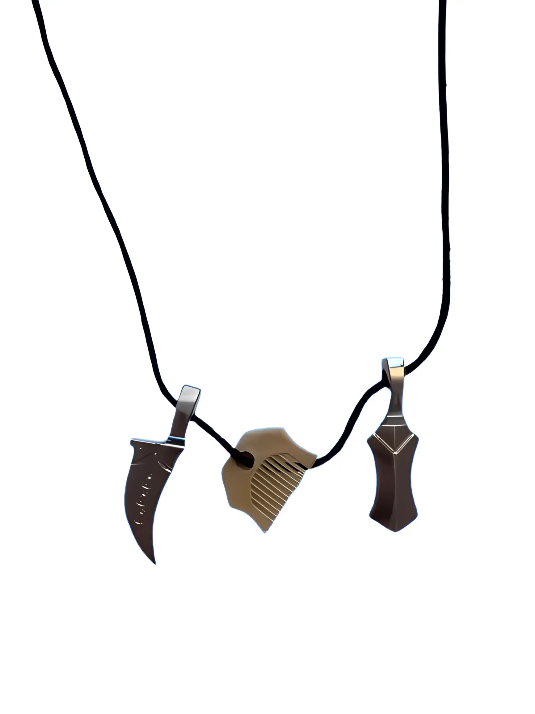 Khanda, Kirpan & Kanga Necklace - Akaal Accessories - Now Available for Next Day Delivery
