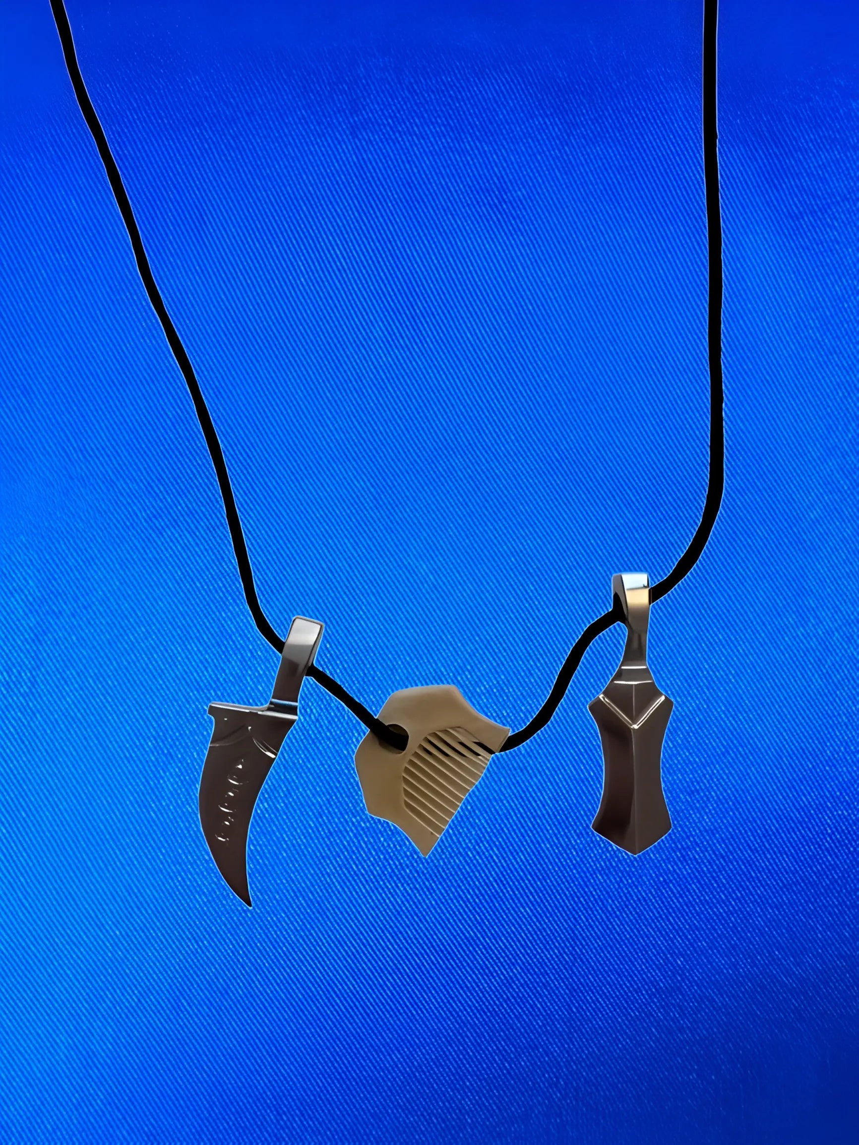 Khanda, Kirpan & Kanga Necklace - Akaal Accessories - Now Available for Next Day Delivery