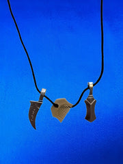 Khanda, Kirpan & Kanga Necklace - Akaal Accessories - Now Available for Next Day Delivery