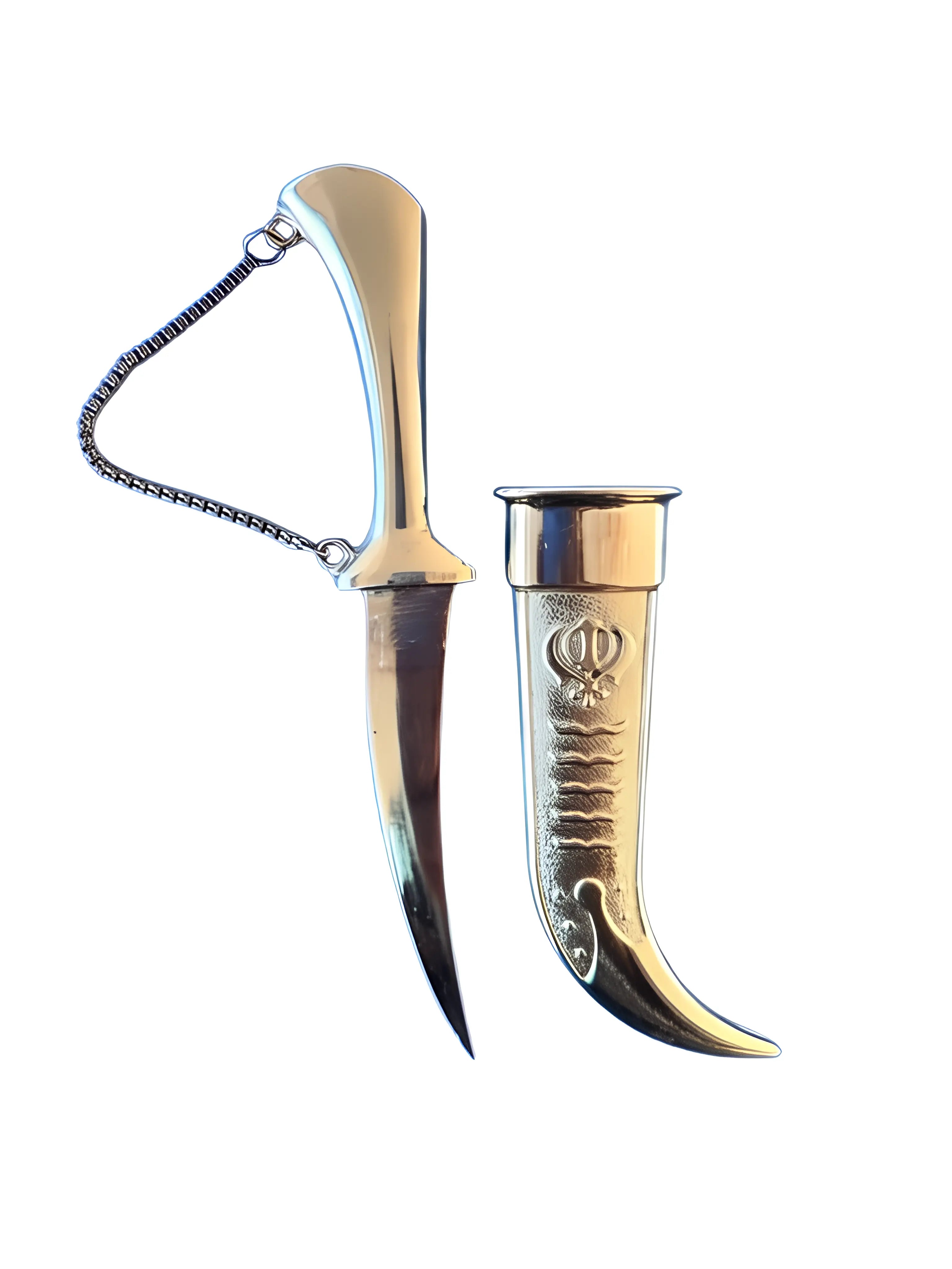 Kirpan - Khanda Design - Steel - Akaal Accessories - Now Available for Next Day Delivery