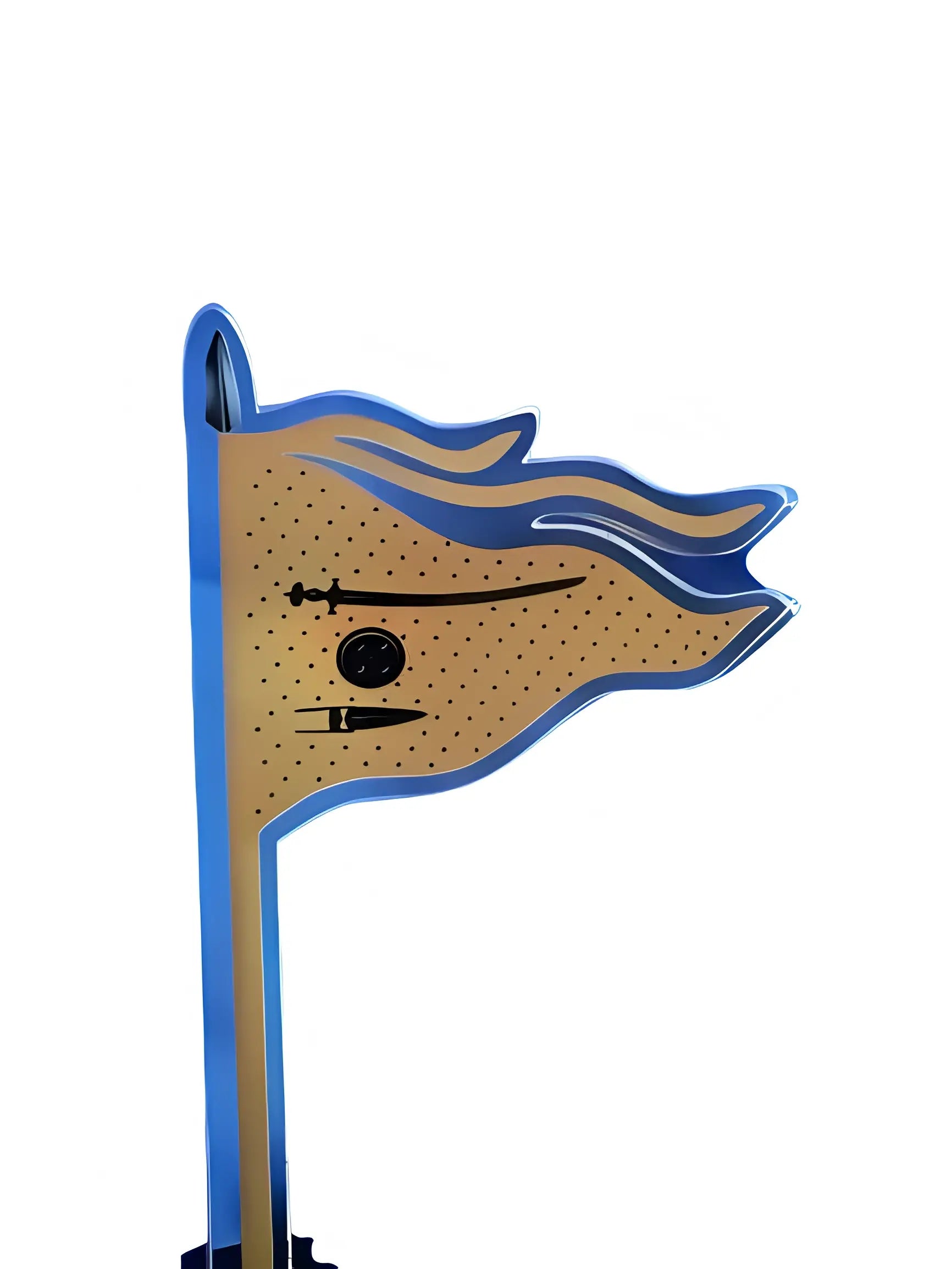 Mini Nishaan Sahib - Orange - Akaal Accessories - Now Available for Next Day Delivery