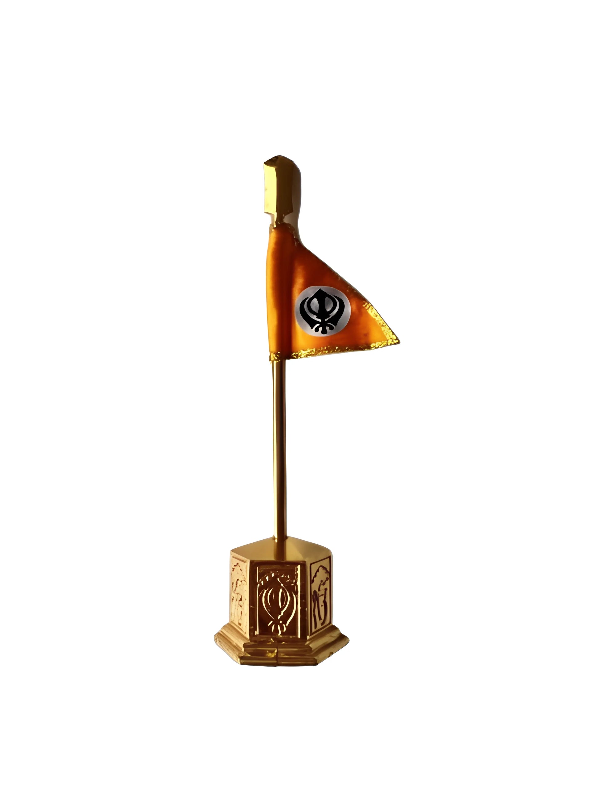 Mini Nishaan Sahib - Orange - Akaal Accessories - Now Available for Next Day Delivery