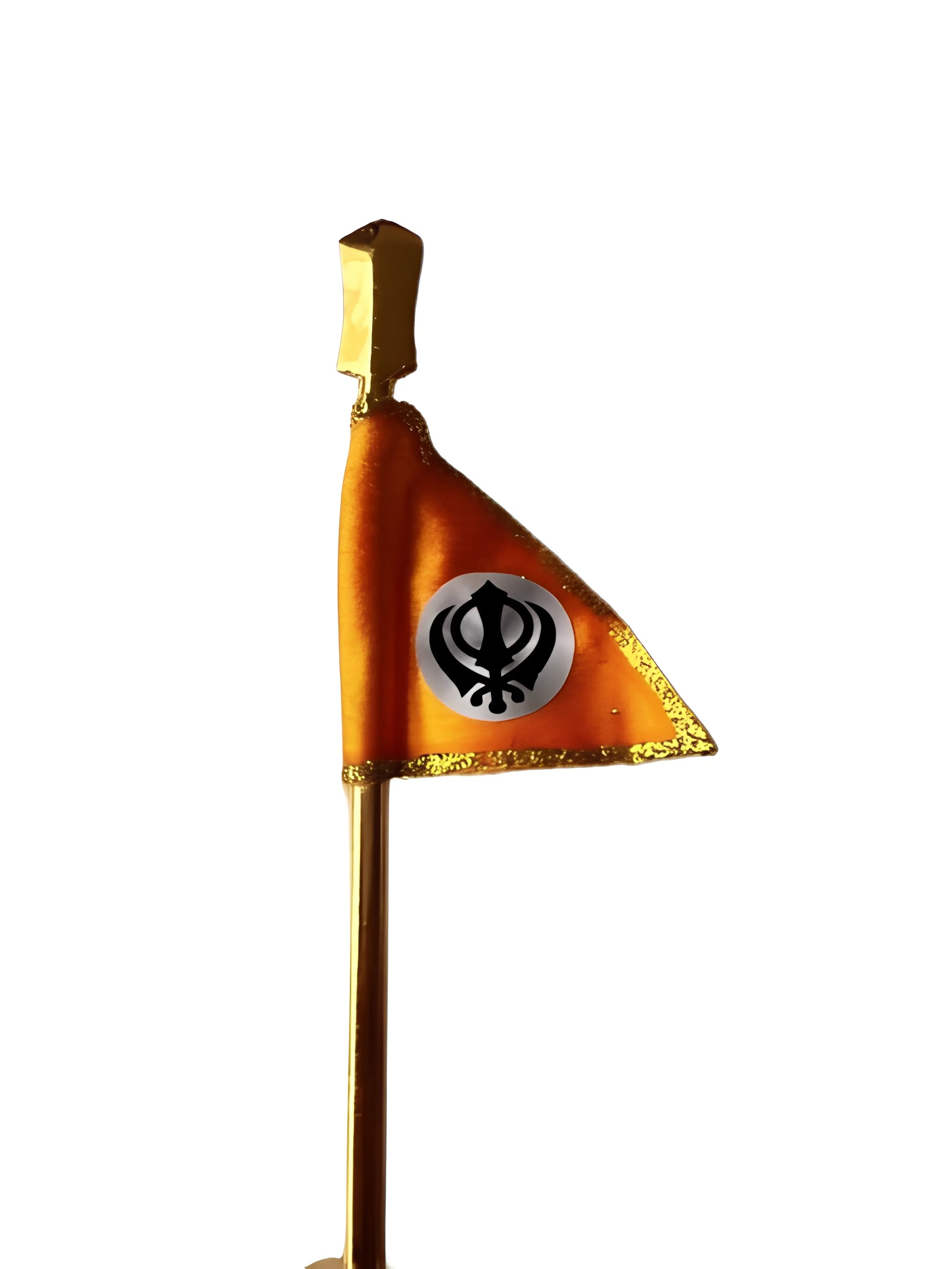 Mini Nishaan Sahib - Orange - Akaal Accessories - Now Available for Next Day Delivery
