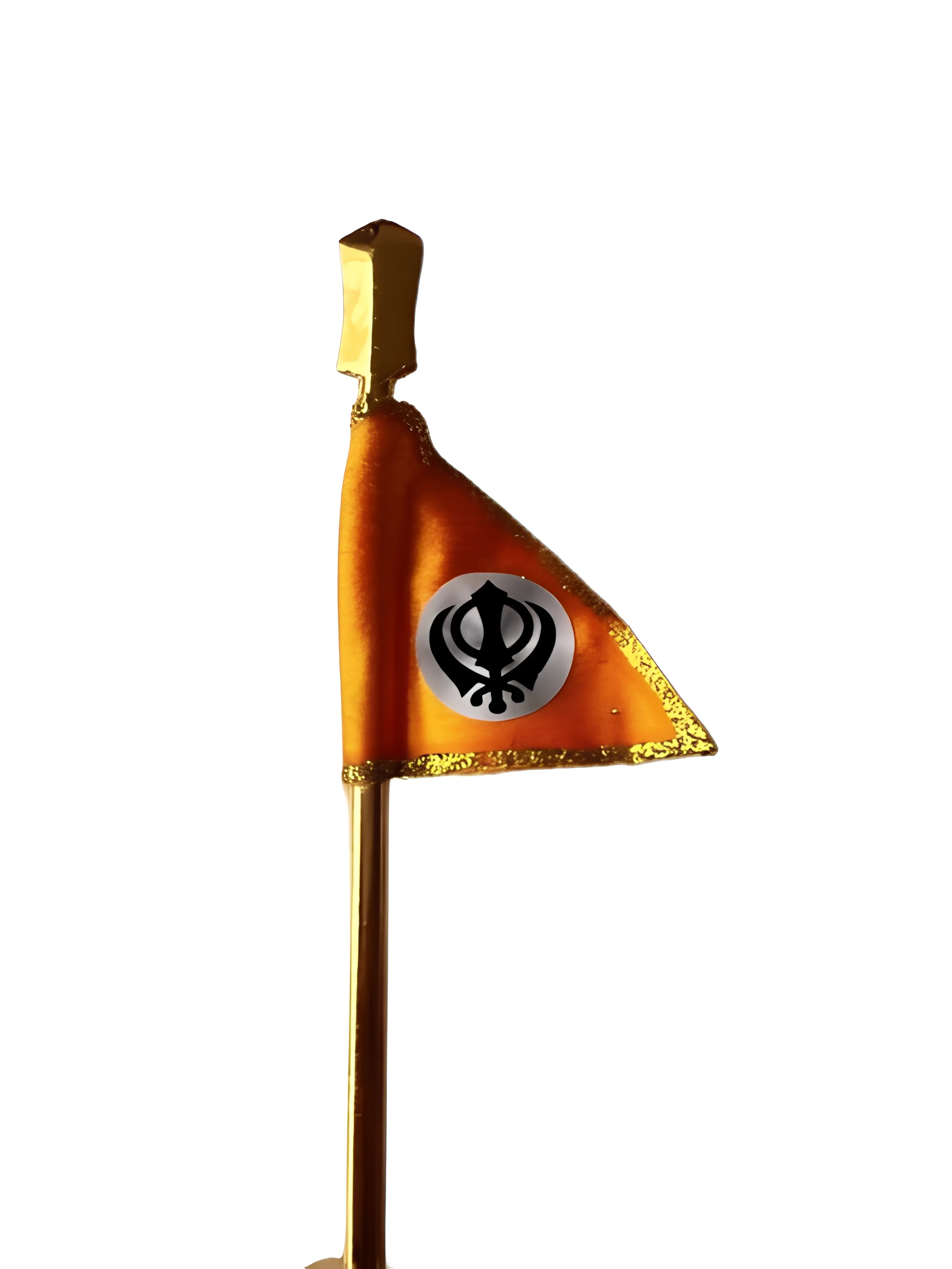 Mini Nishaan Sahib - Orange - Akaal Accessories - Now Available for Next Day Delivery