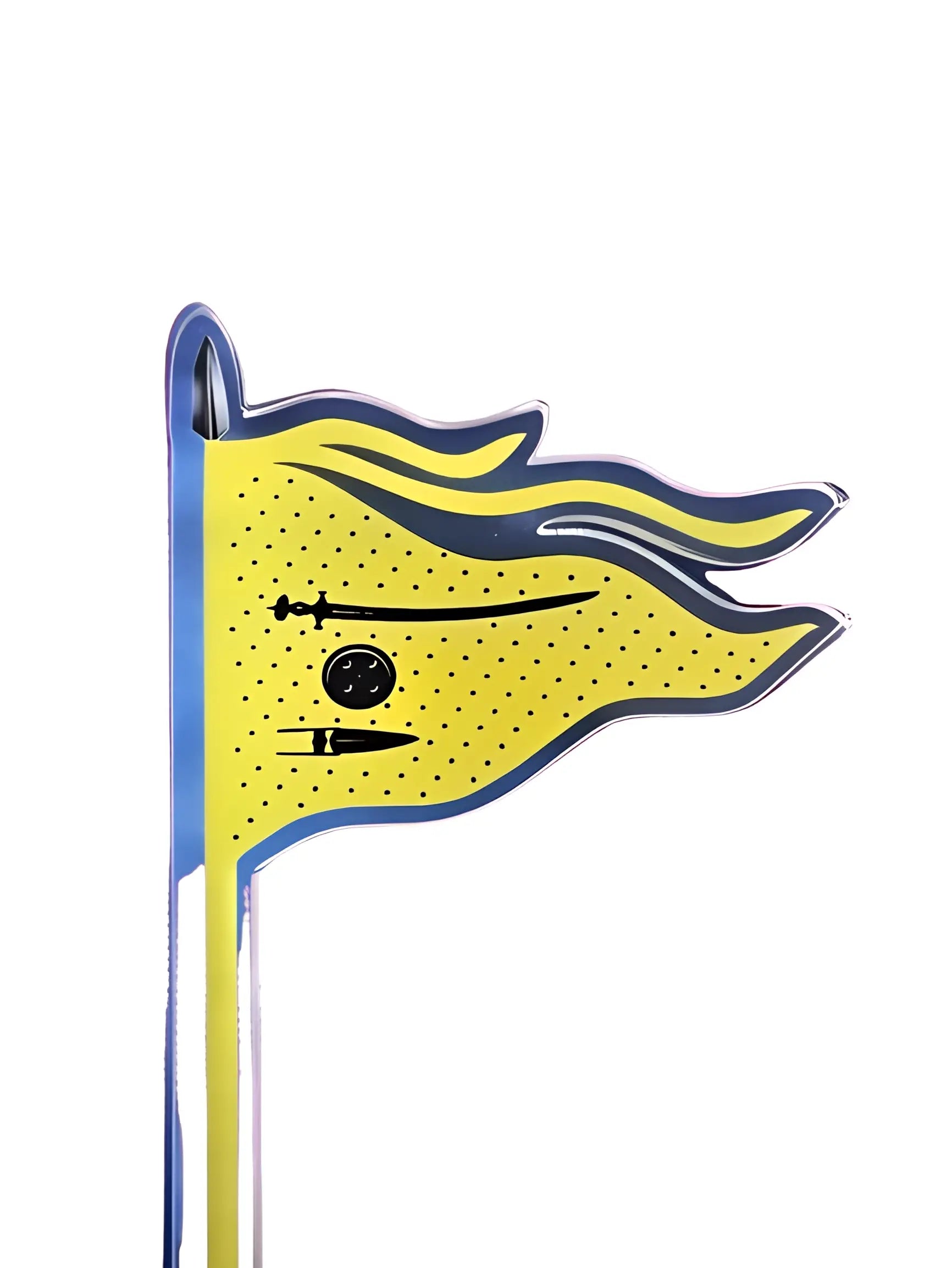 Mini Nishaan Sahib - Yellow - Akaal Accessories - Now Available for Next Day Delivery