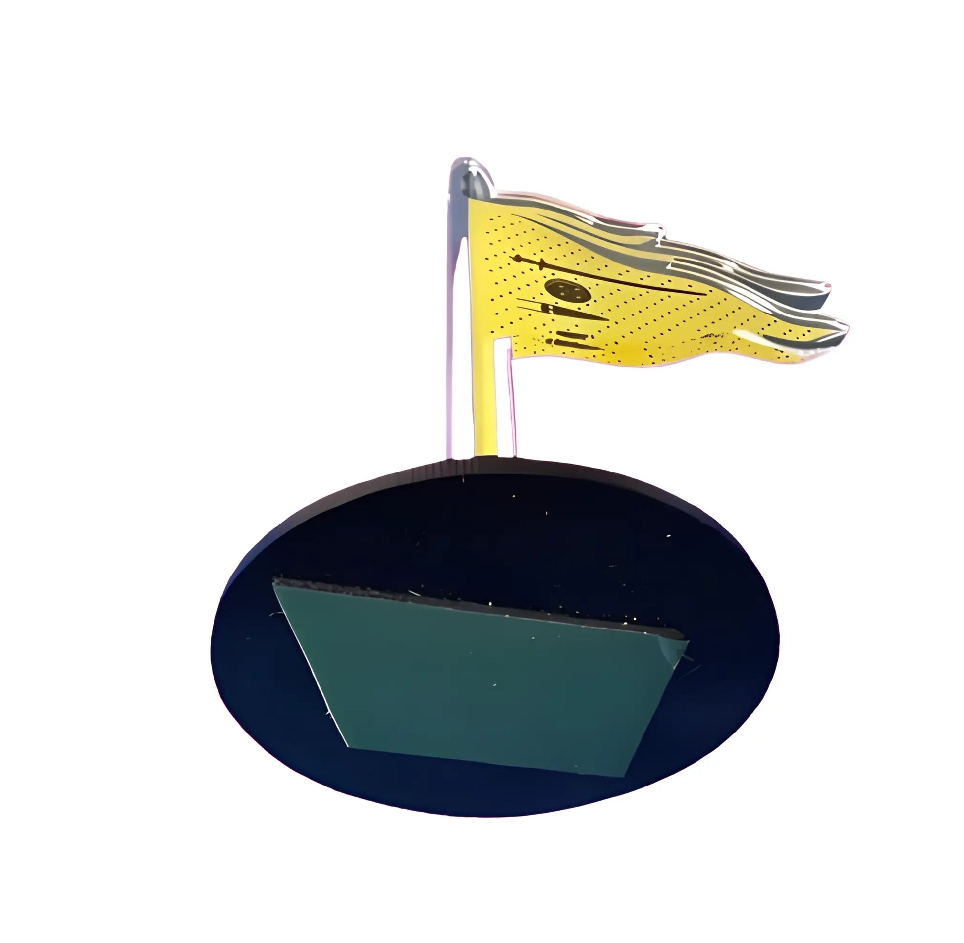 Mini Nishaan Sahib - Yellow - Akaal Accessories - Now Available for Next Day Delivery